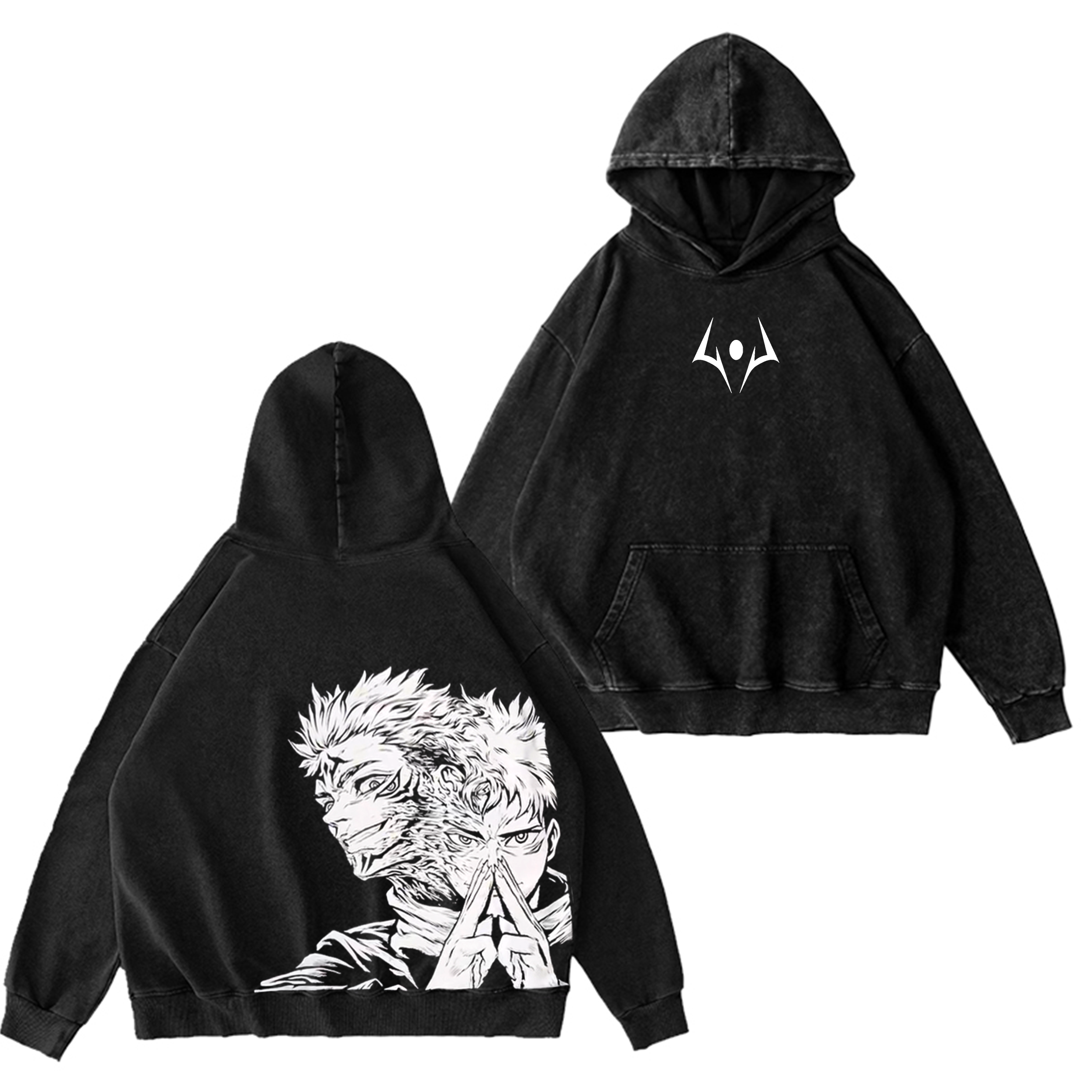 Sukuna -Jujutsu Kaisen Anime Washed T-shirt/Crewneck/Hoodie