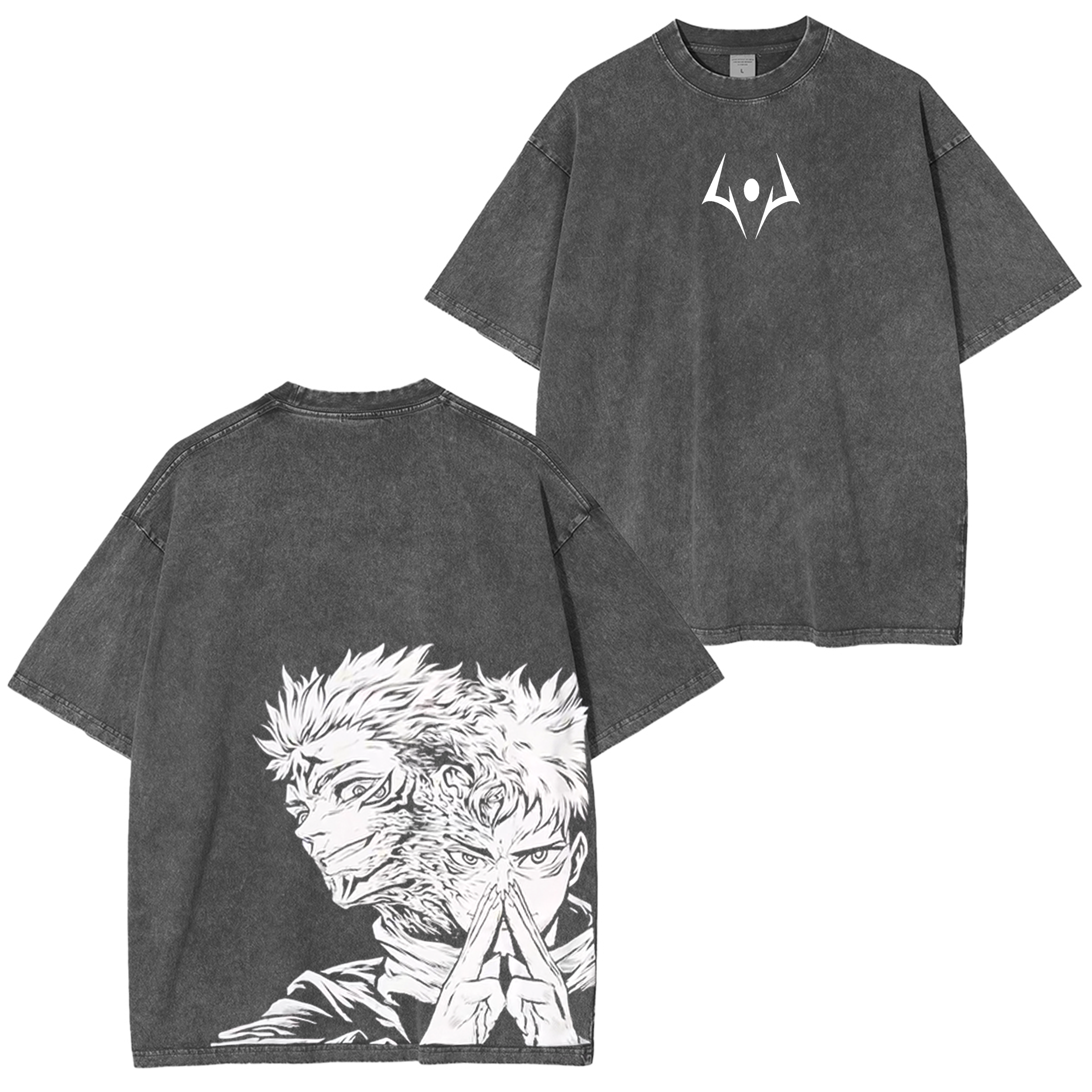 Sukuna -Jujutsu Kaisen Anime Washed T-shirt/Crewneck/Hoodie