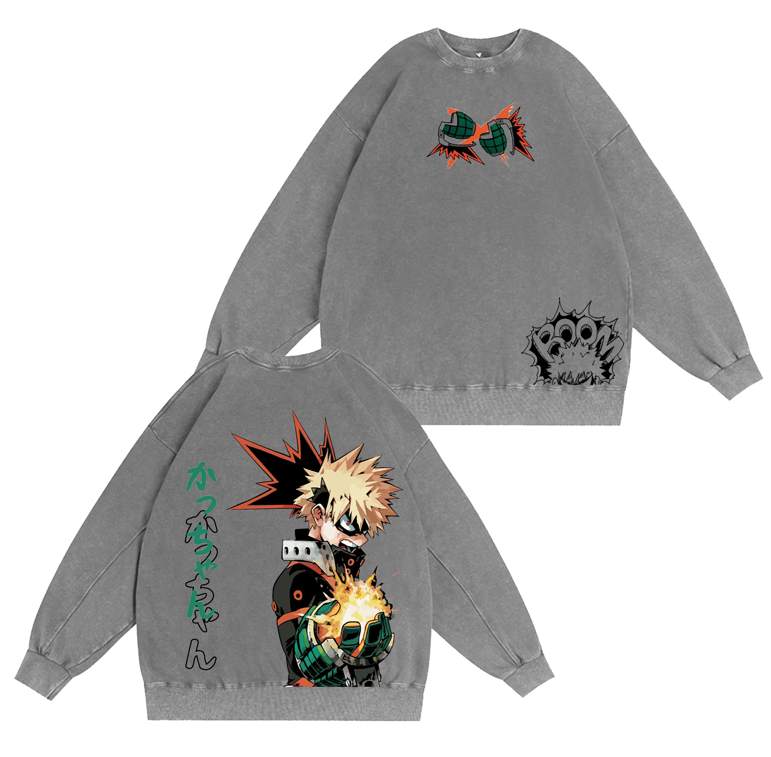 My Hero Academia Washed T-shirt/Crewneck/Hoodie