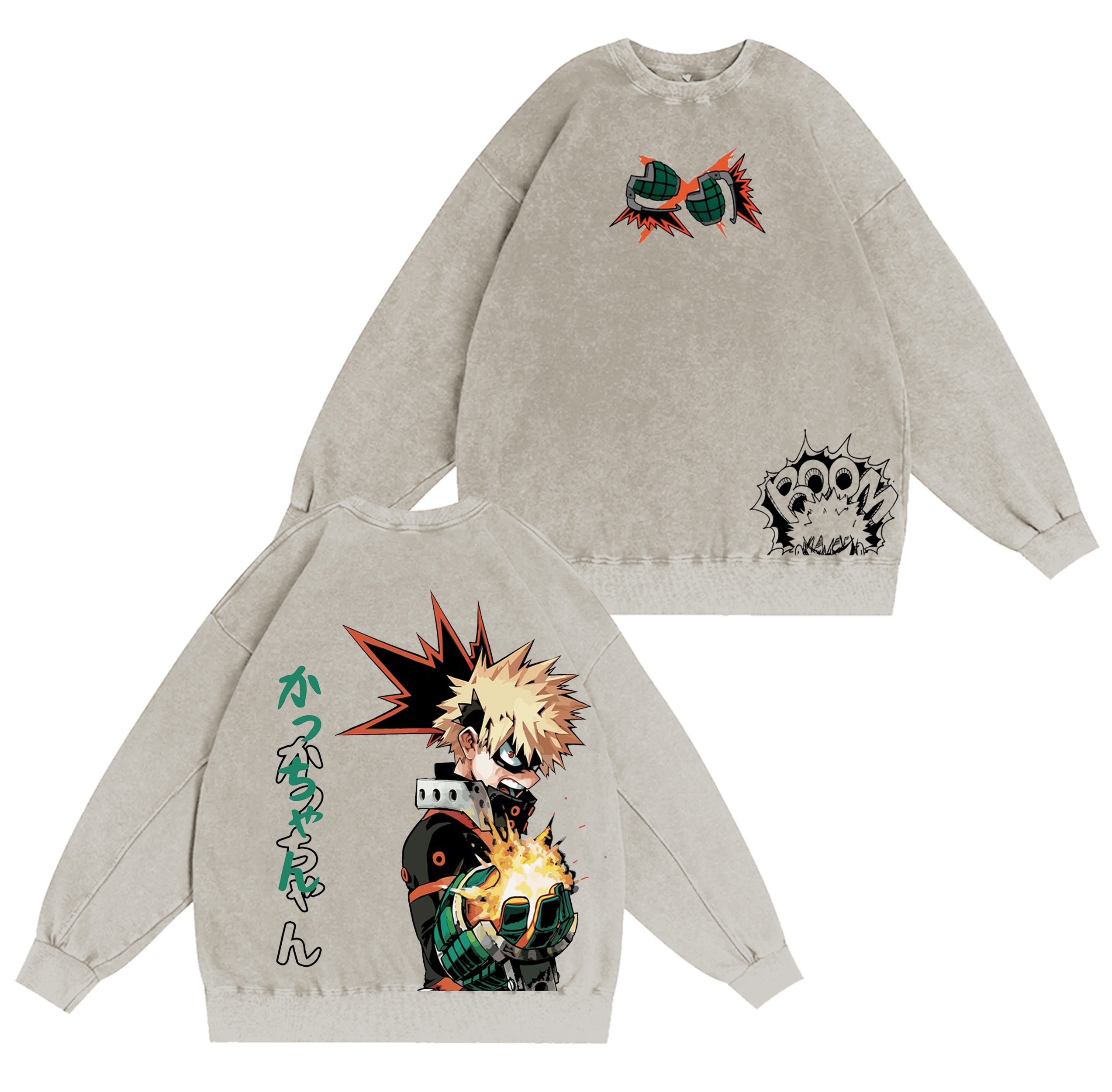 My Hero Academia Washed T-shirt/Crewneck/Hoodie