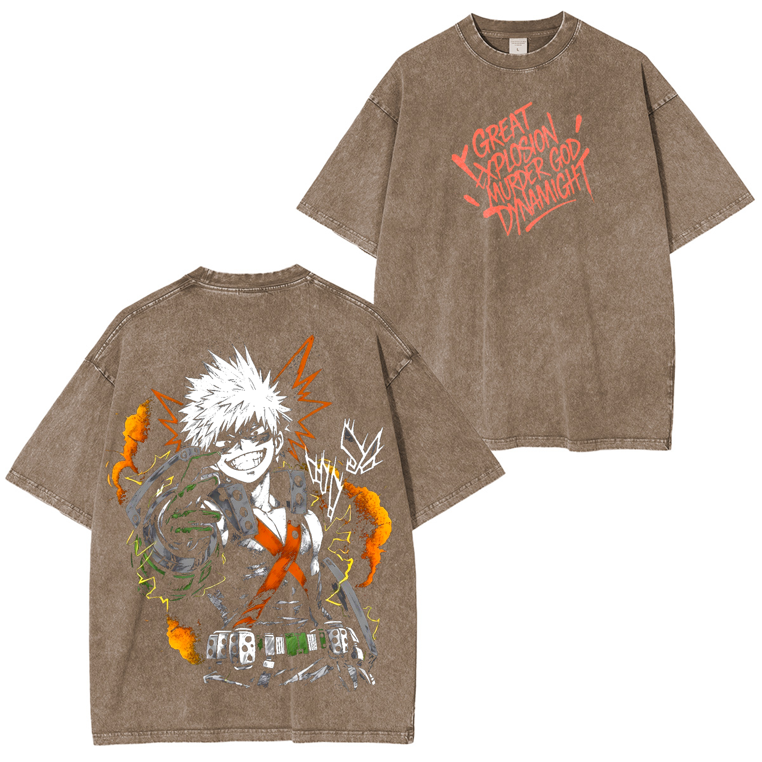 Katsuki Bakugo,My Hero Academia  Oversize Washed T-shirt/Crewneck/Hoodie