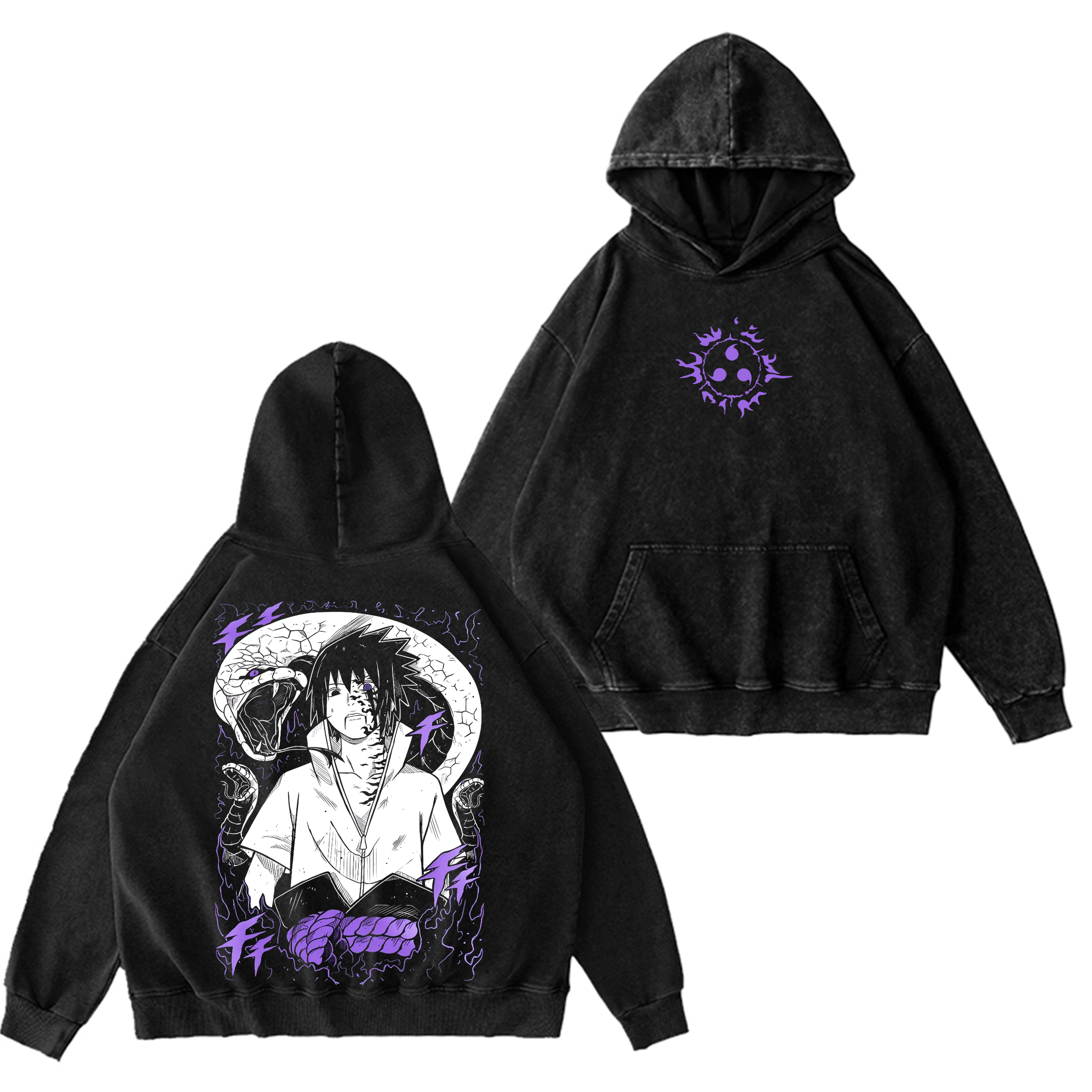 Sasuke Uchiha,Naruto Anime  Washed T-shirt/Crewneck/Hoodie