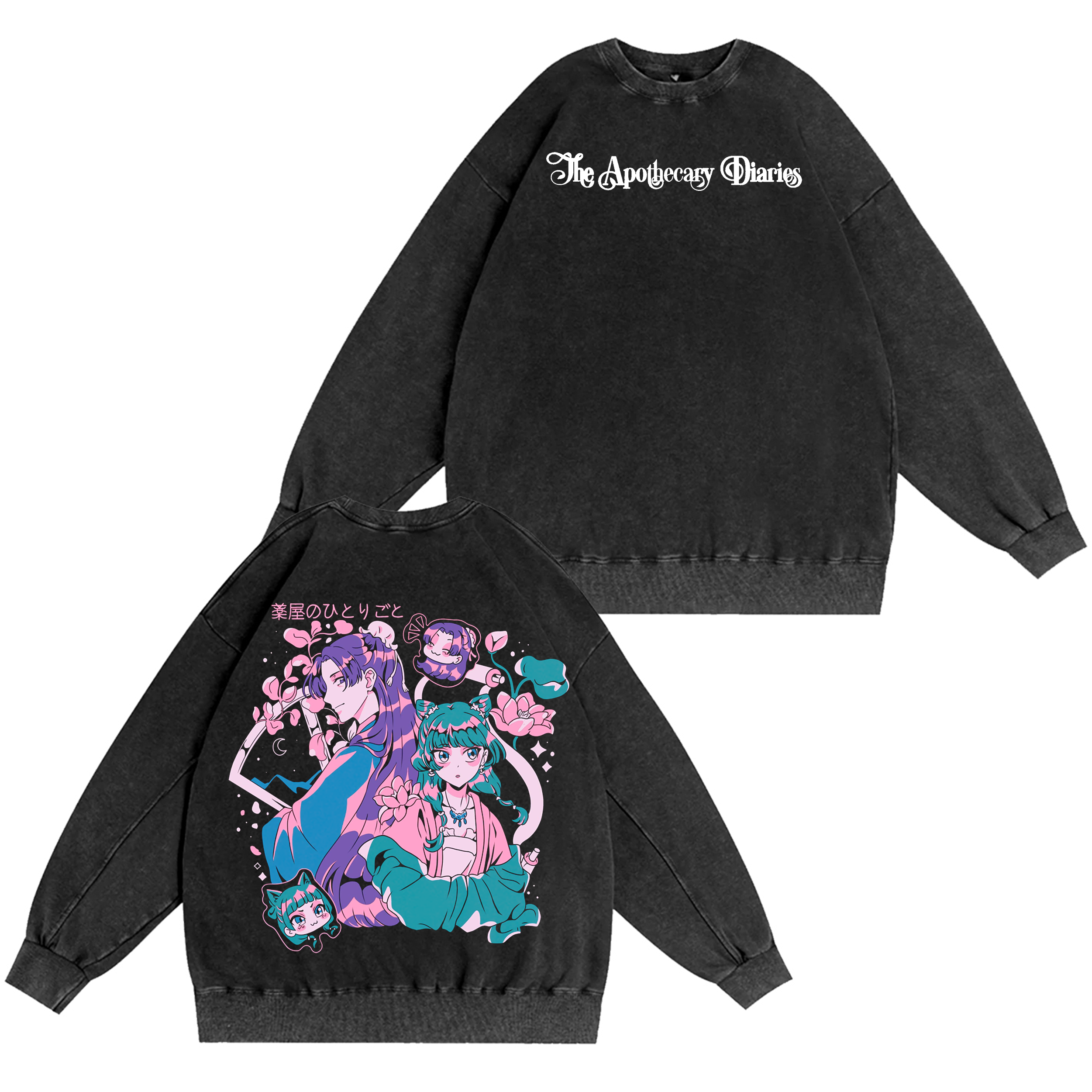 The Apothecary Diaries Anime Oversize Washed T-shirt/Crewneck/Hoodie