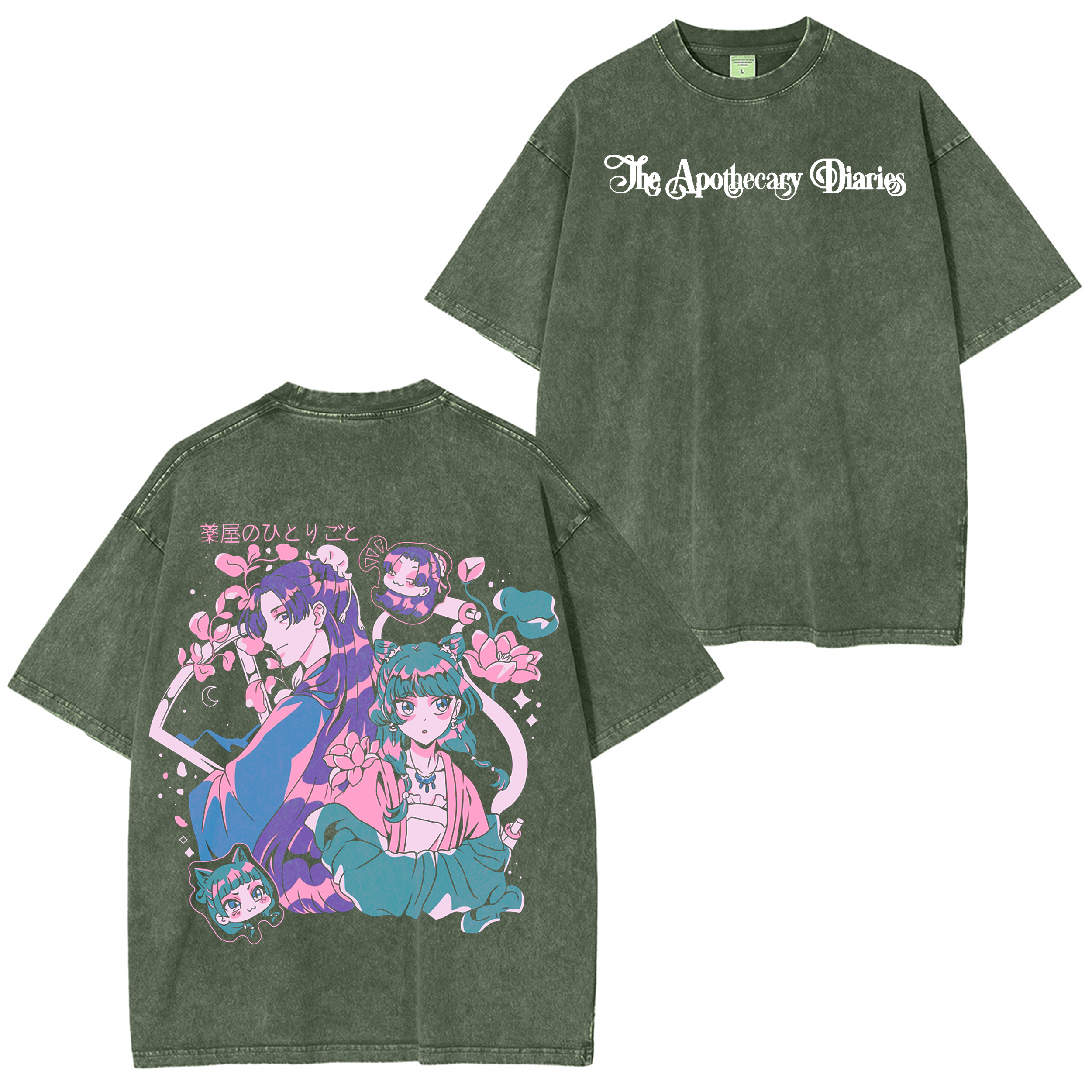 The Apothecary Diaries Anime Oversize Washed T-shirt/Crewneck/Hoodie