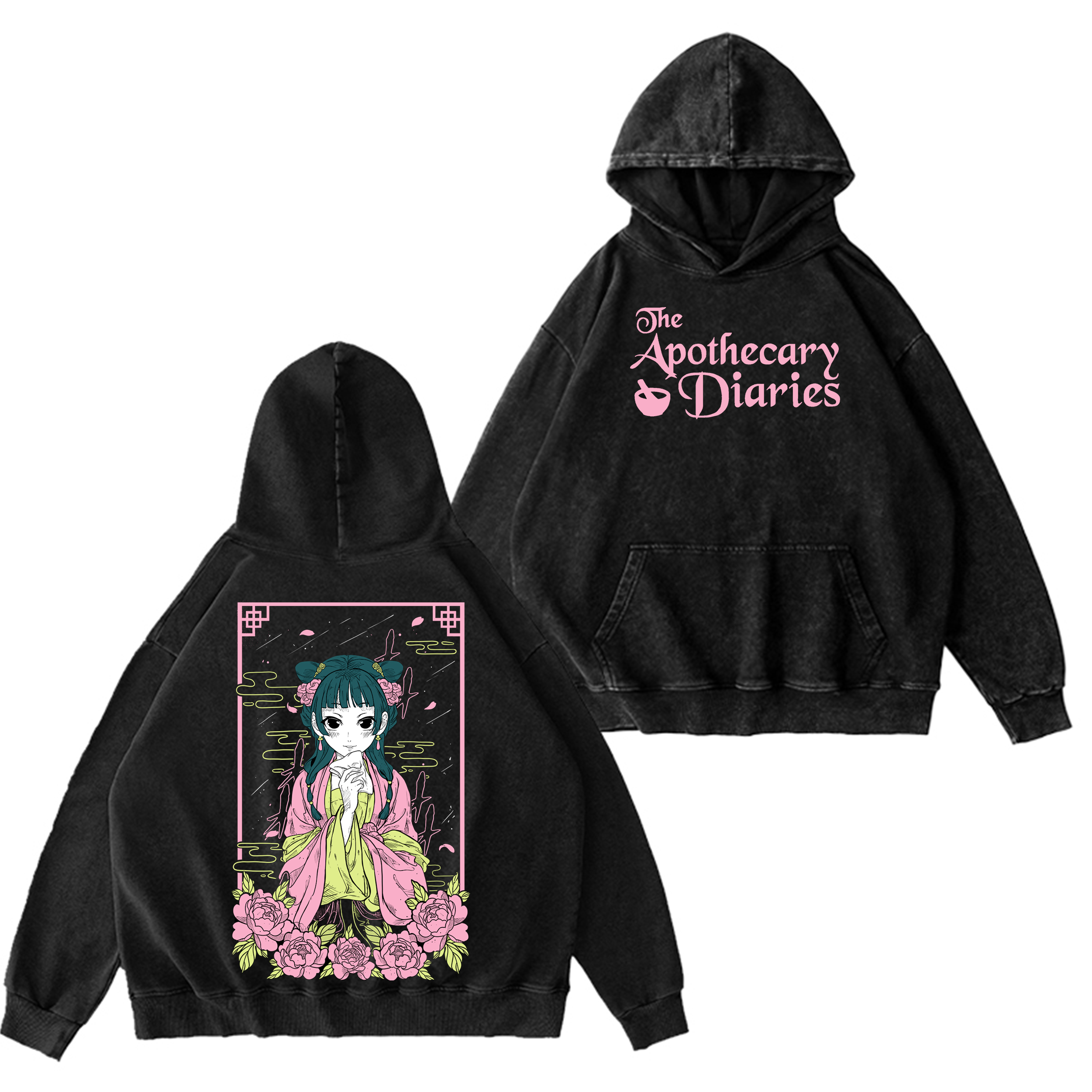 The Apothecary Diaries Anime Oversize Washed T-shirt/Crewneck/Hoodie