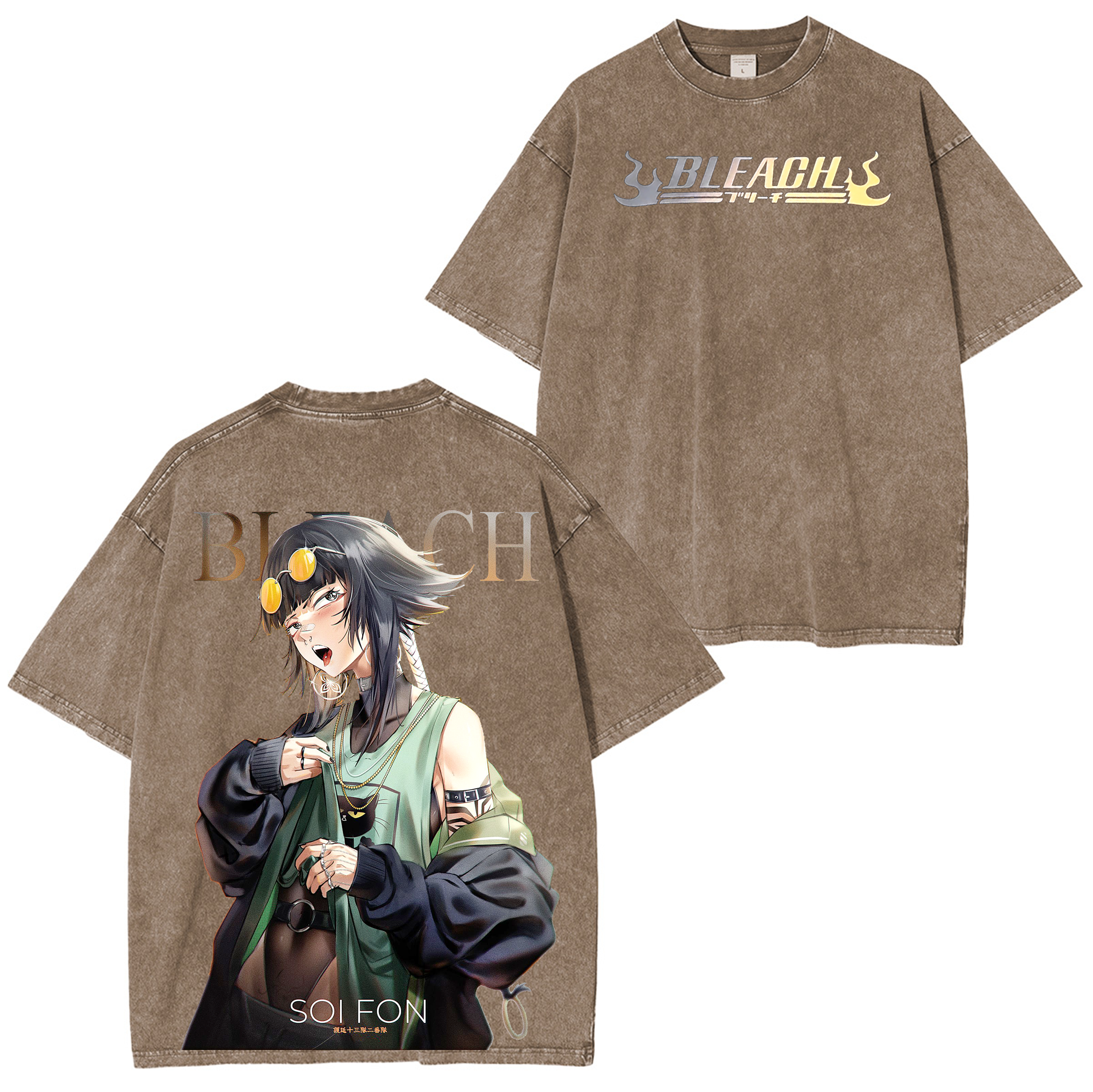 Soi Fon,Bleach Anime Washed T-shirt/Crewneck/Hoodie