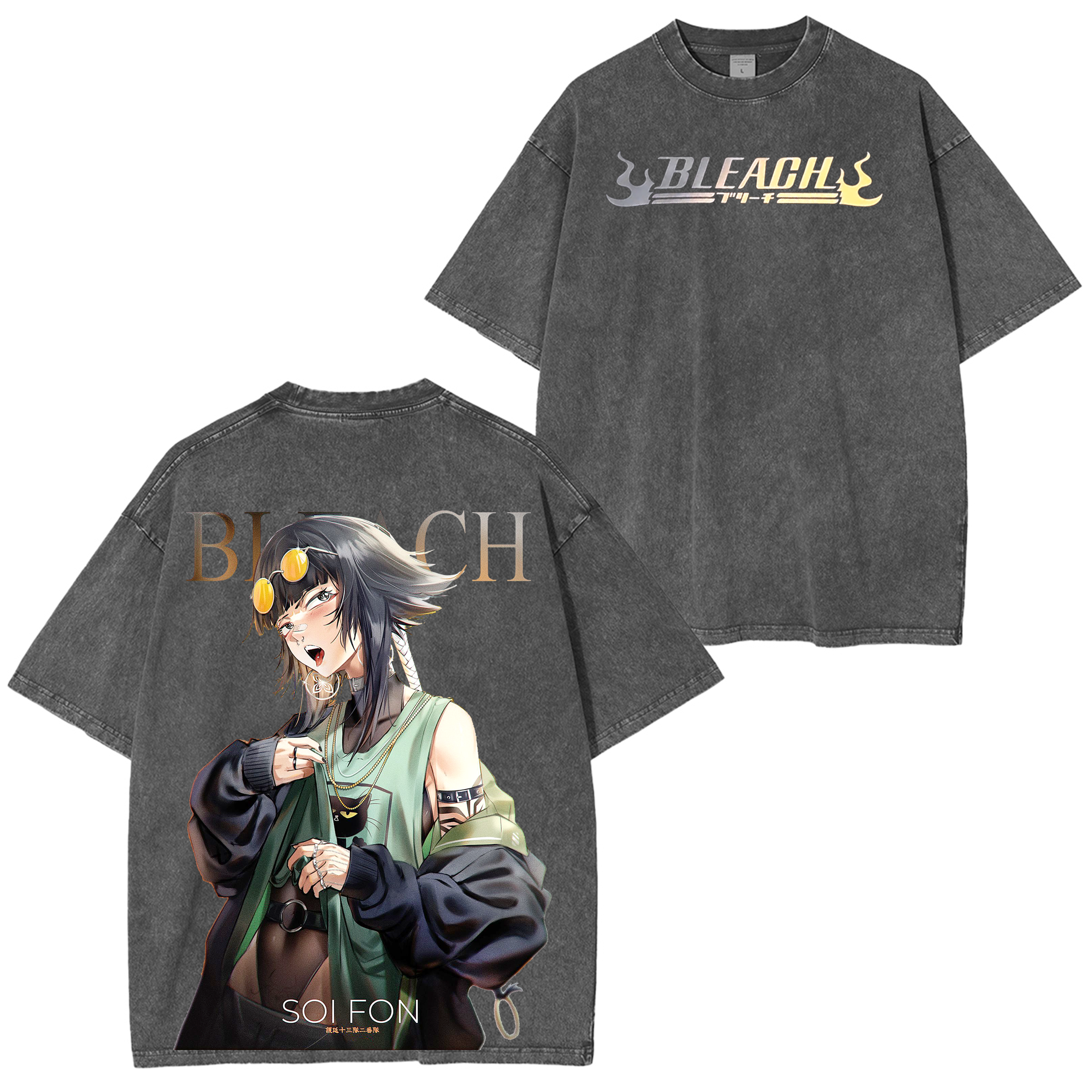 Soi Fon,Bleach Anime Washed T-shirt/Crewneck/Hoodie