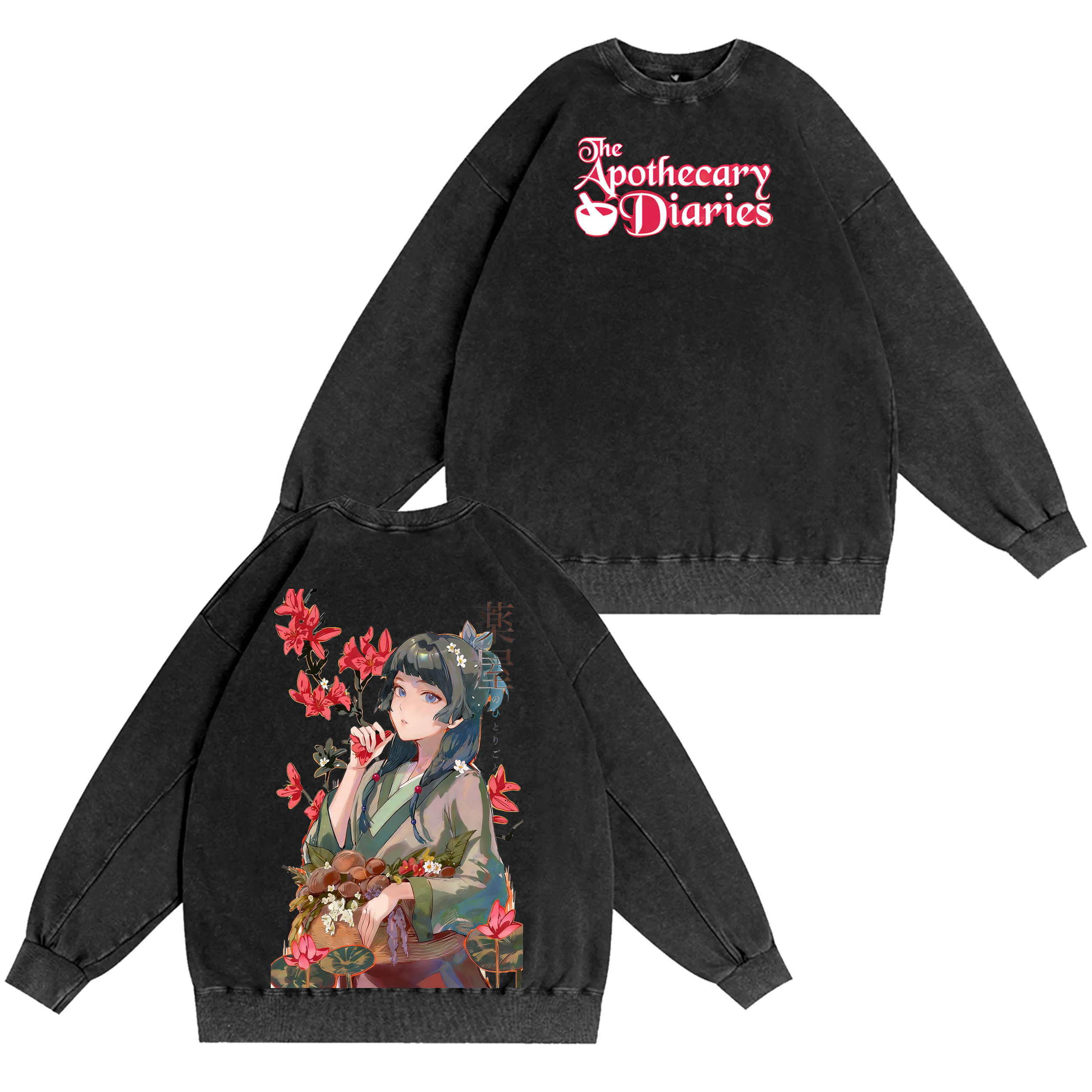 The Apothecary Diaries Anime Washed T-shirt/Crewneck/Hoodie
