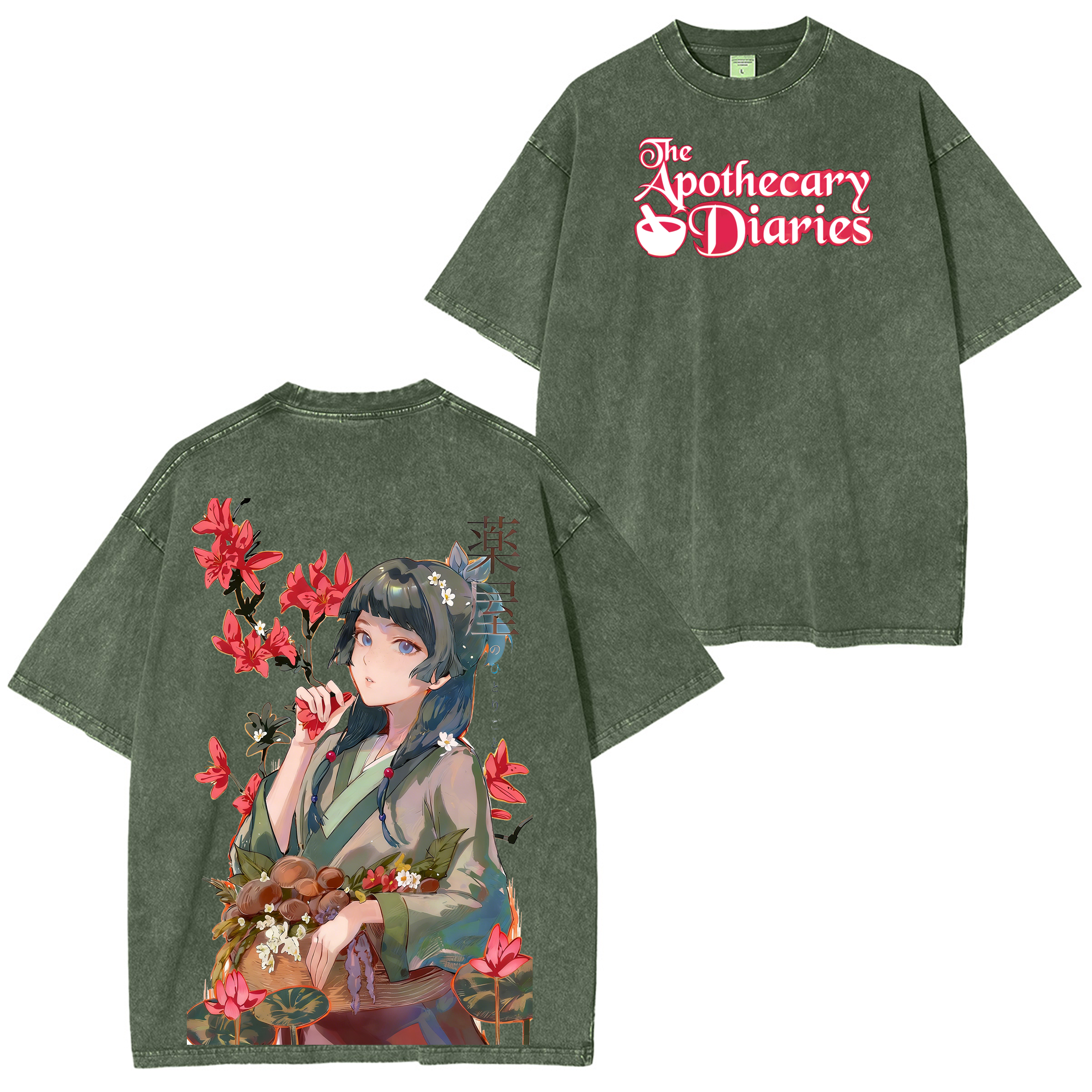 The Apothecary Diaries Anime Washed T-shirt/Crewneck/Hoodie