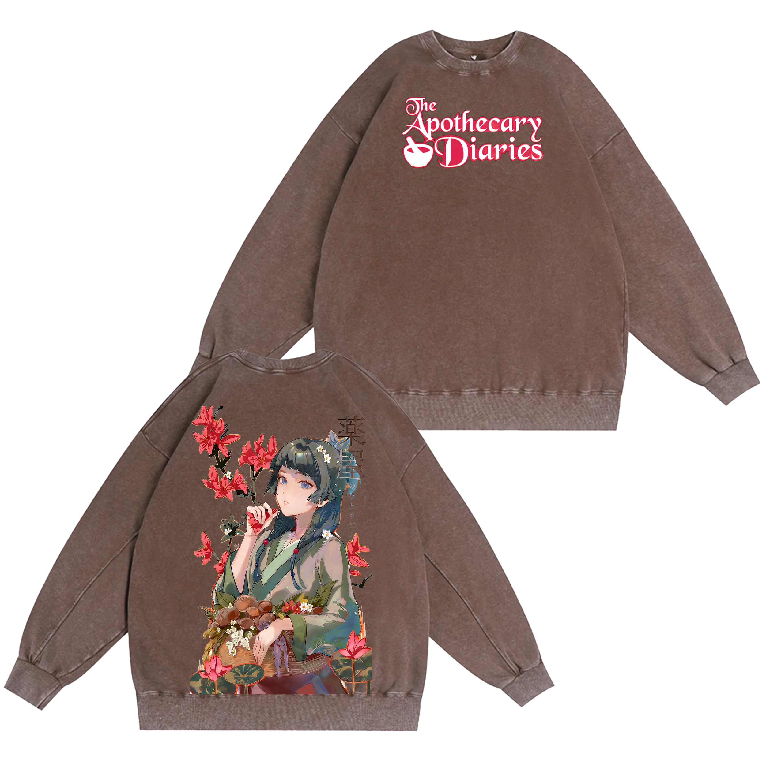 The Apothecary Diaries Anime Washed T-shirt/Crewneck/Hoodie