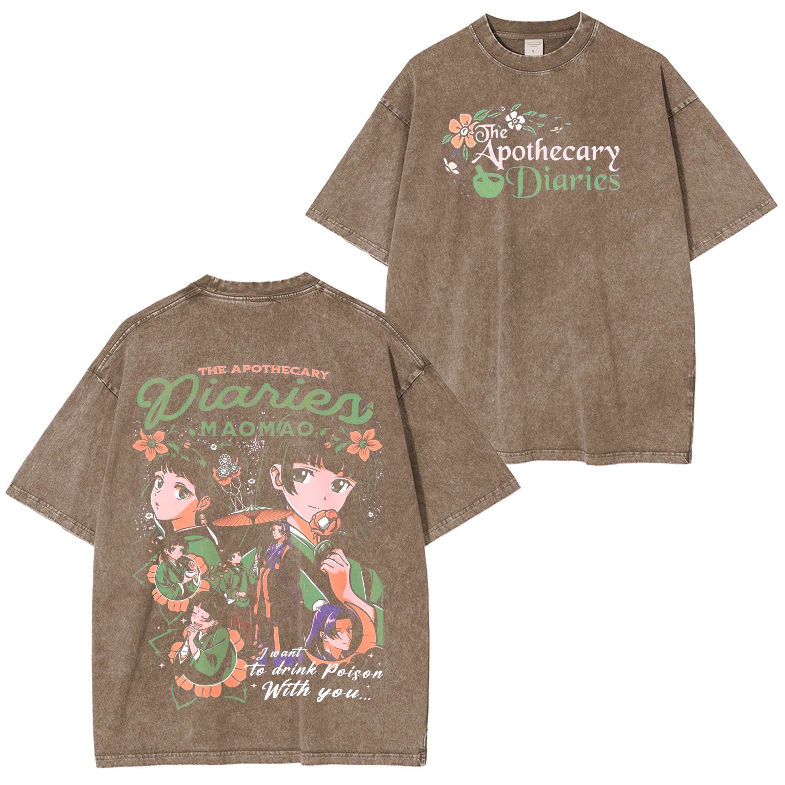 The Apothecary Diaries Anime Washed T-shirt/Crewneck/Hoodie