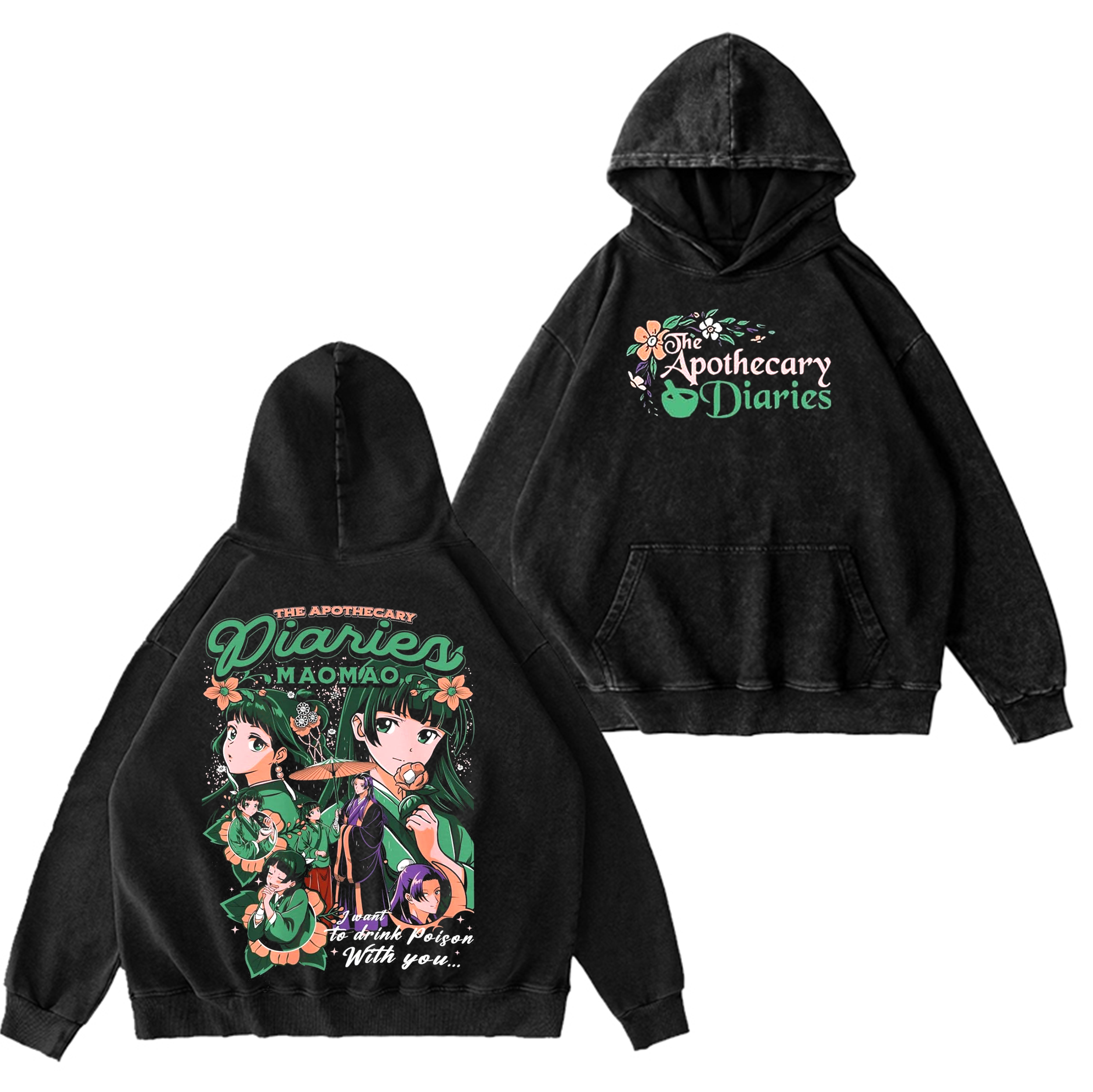 The Apothecary Diaries Anime Washed T-shirt/Crewneck/Hoodie