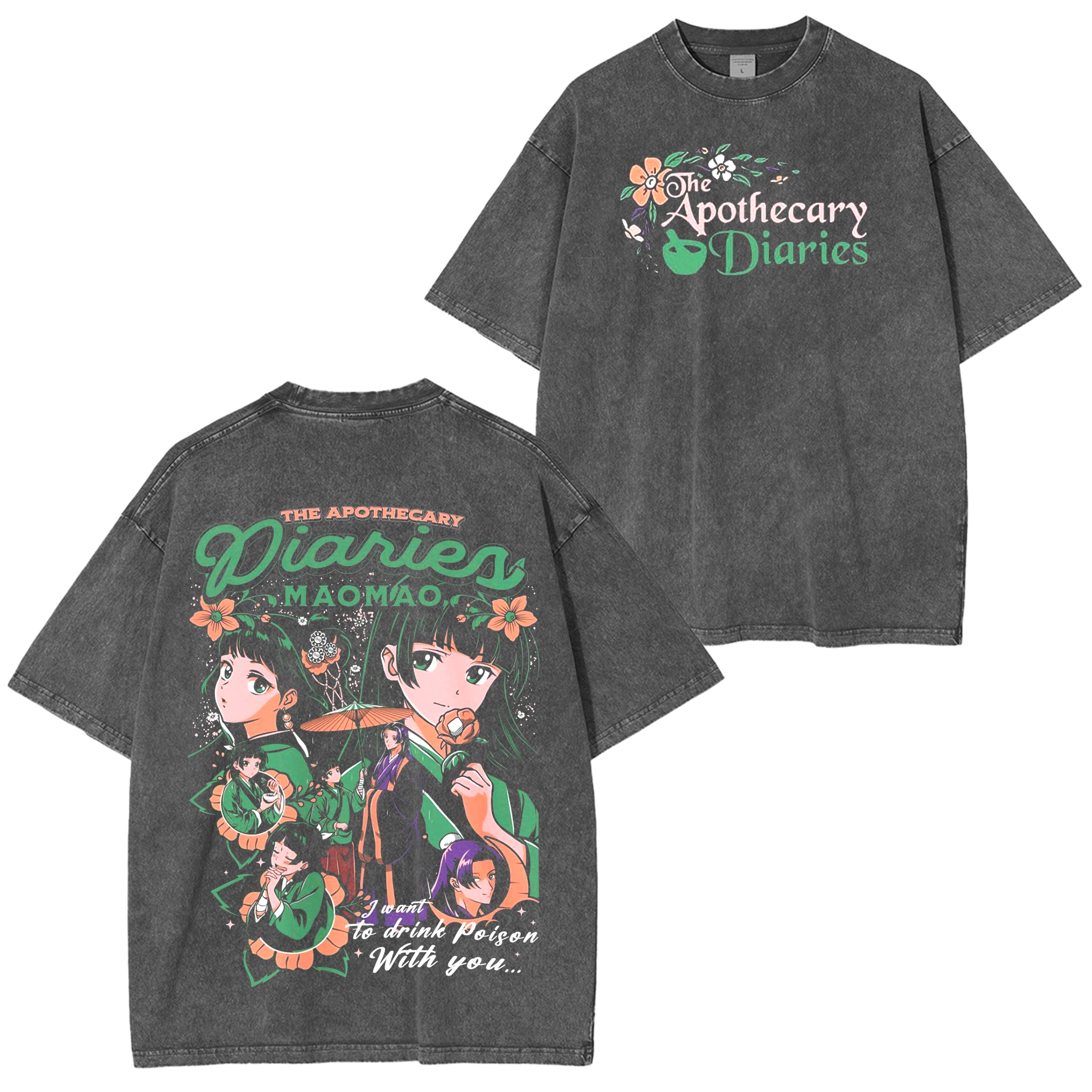 The Apothecary Diaries Anime Washed T-shirt/Crewneck/Hoodie