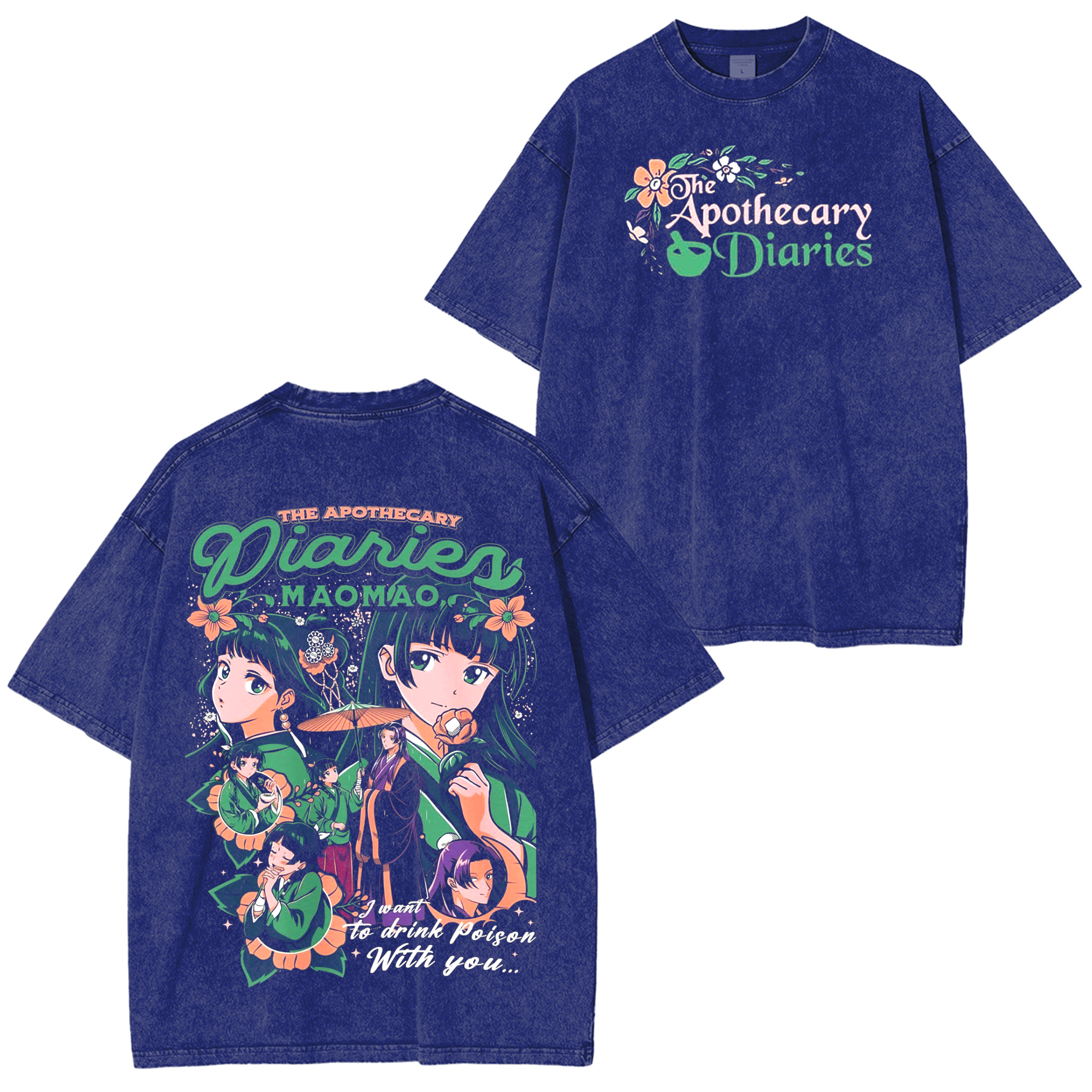The Apothecary Diaries Anime Washed T-shirt/Crewneck/Hoodie