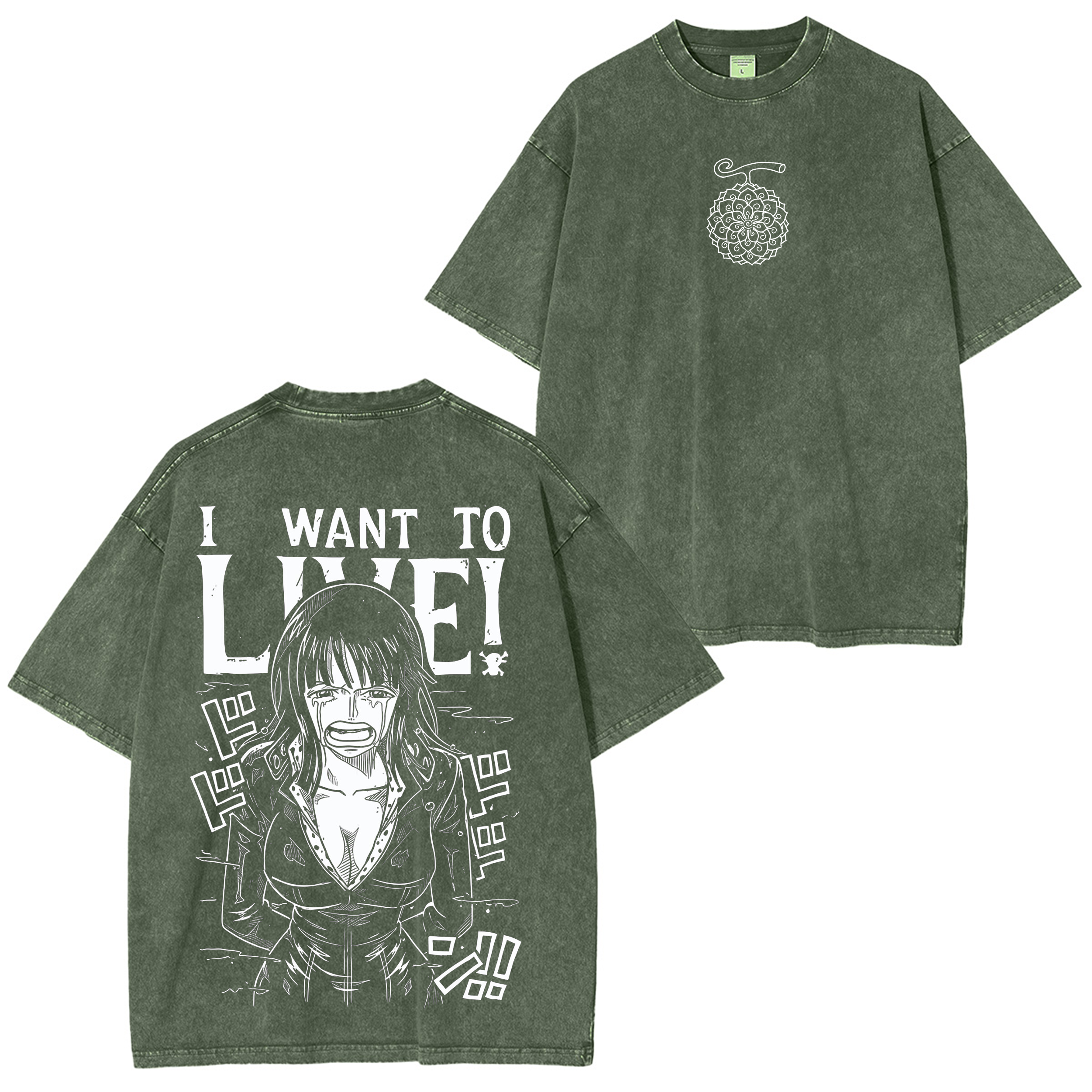 One Piece Nico Robin  Washed T-shirt/Crewneck/Hoodie