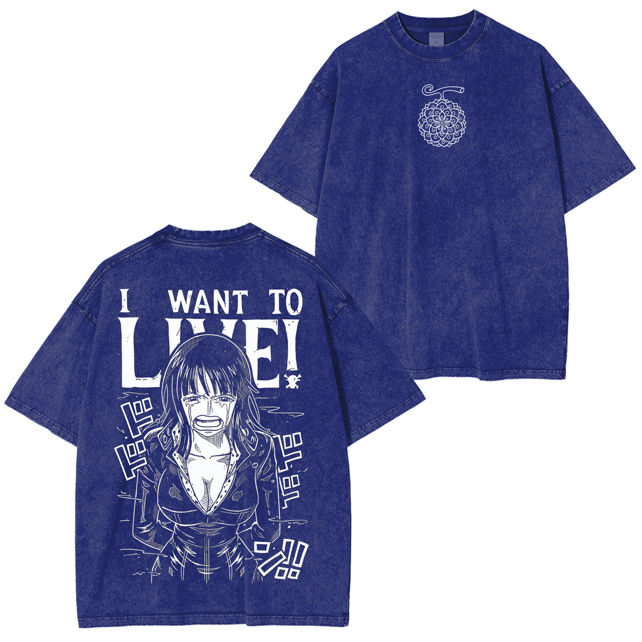 One Piece Nico Robin  Washed T-shirt/Crewneck/Hoodie