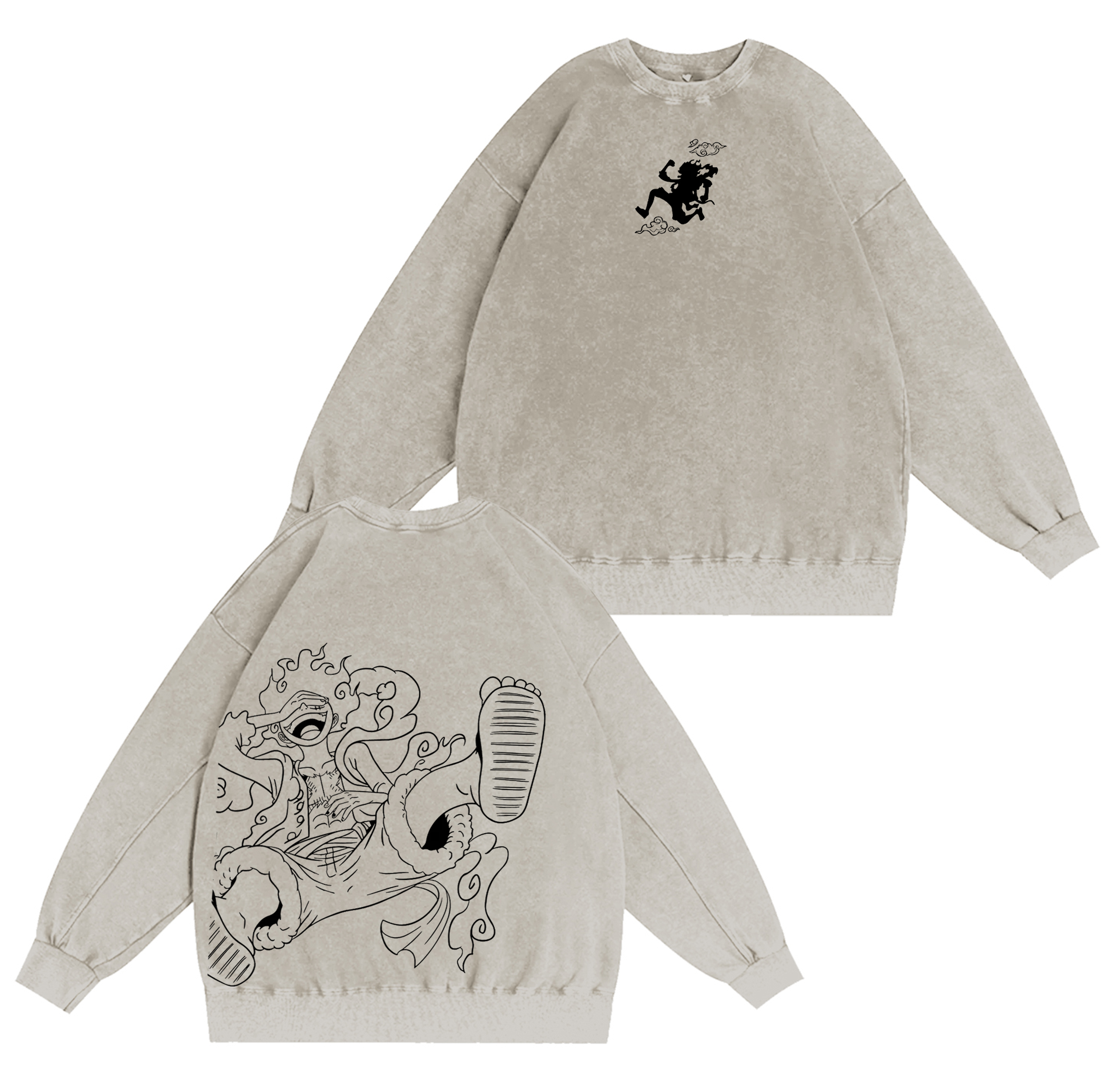 Luffy One Piece Washed T-shirt/Crewneck/Hoodie