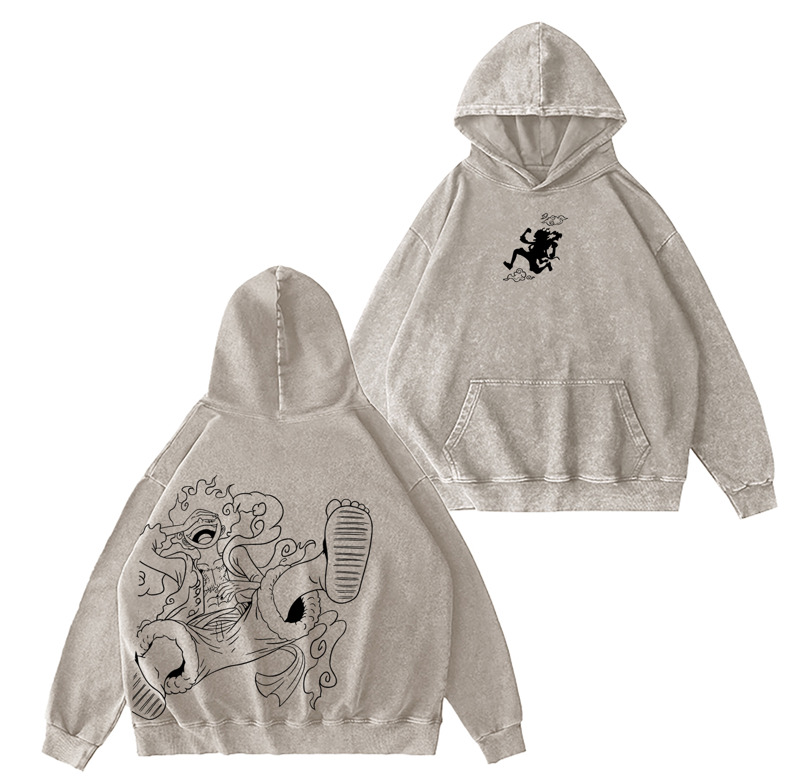 Luffy One Piece Washed T-shirt/Crewneck/Hoodie