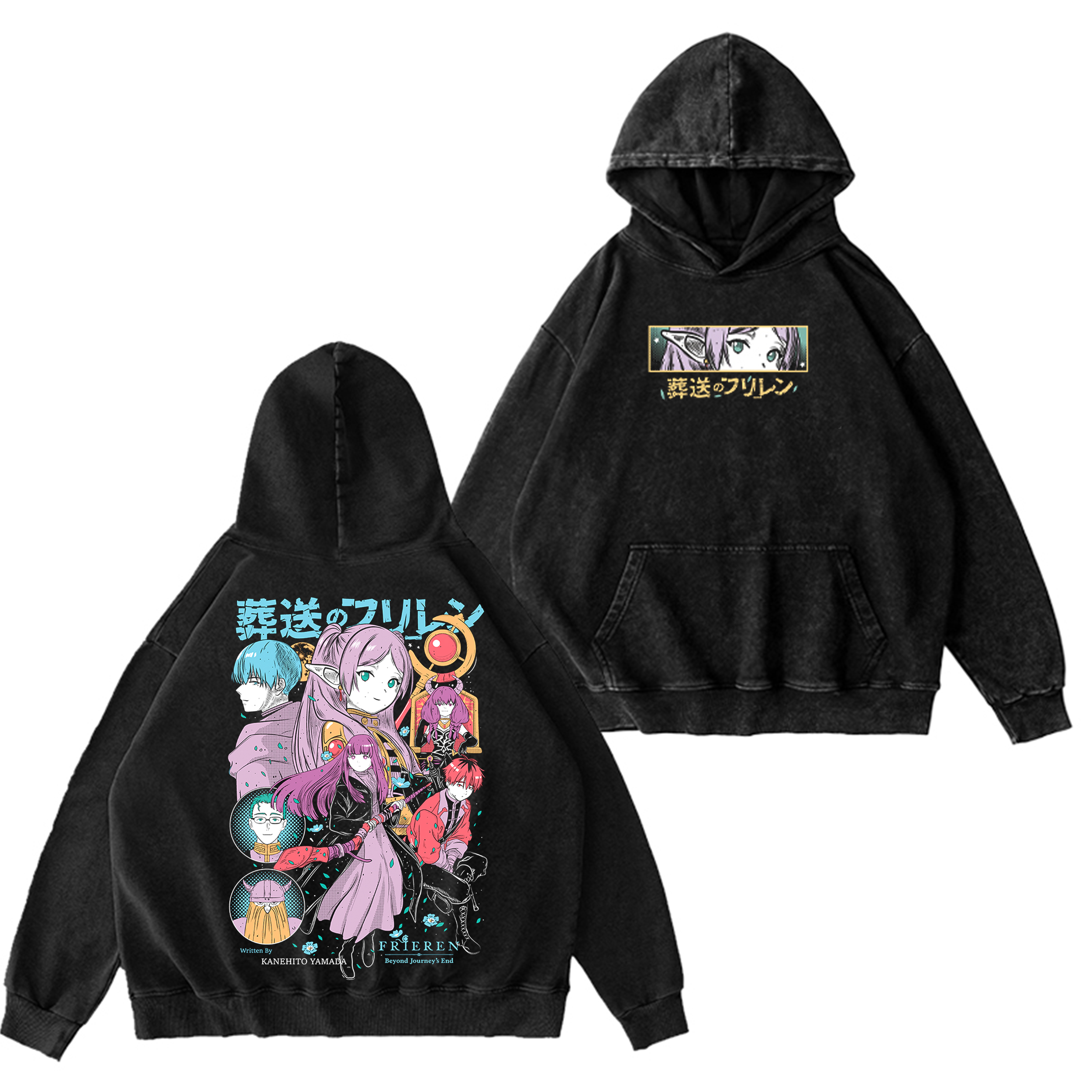 Frieren Anime Washed T-shirt/Crewneck/Hoodie