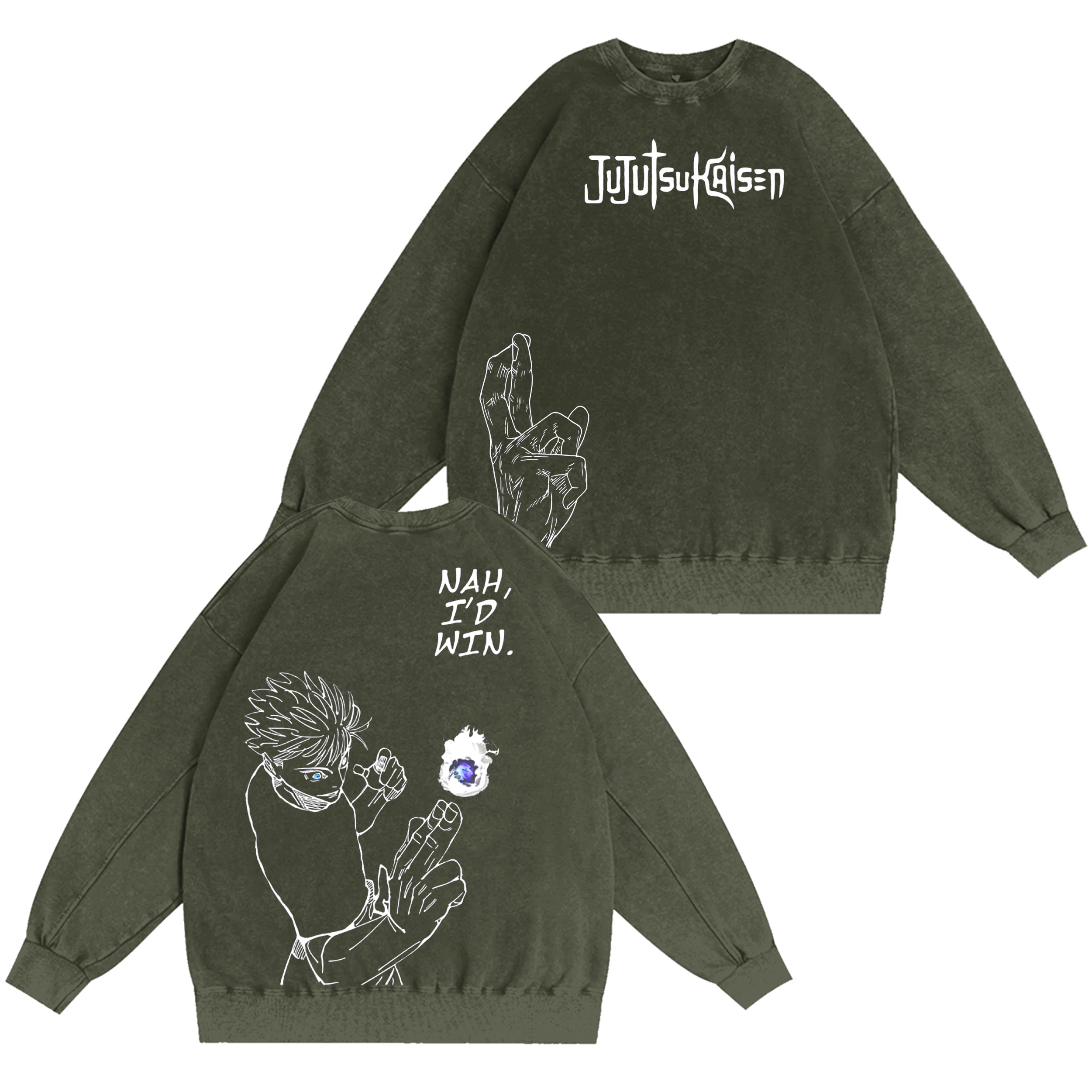 Satoru Gojo,Jujutsu Kaisen Anime Washed T-shirt/Crewneck/Hoodie