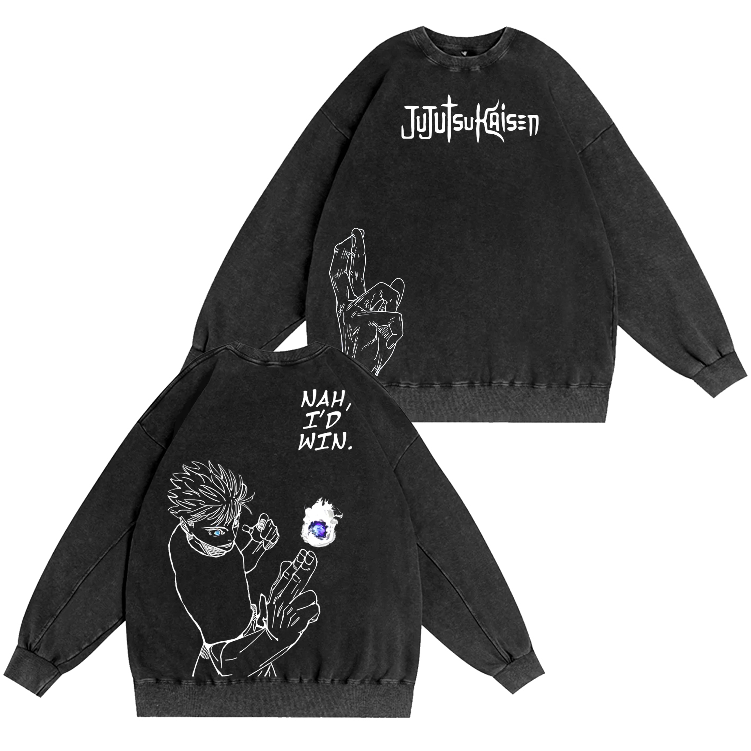 Satoru Gojo,Jujutsu Kaisen Anime Washed T-shirt/Crewneck/Hoodie