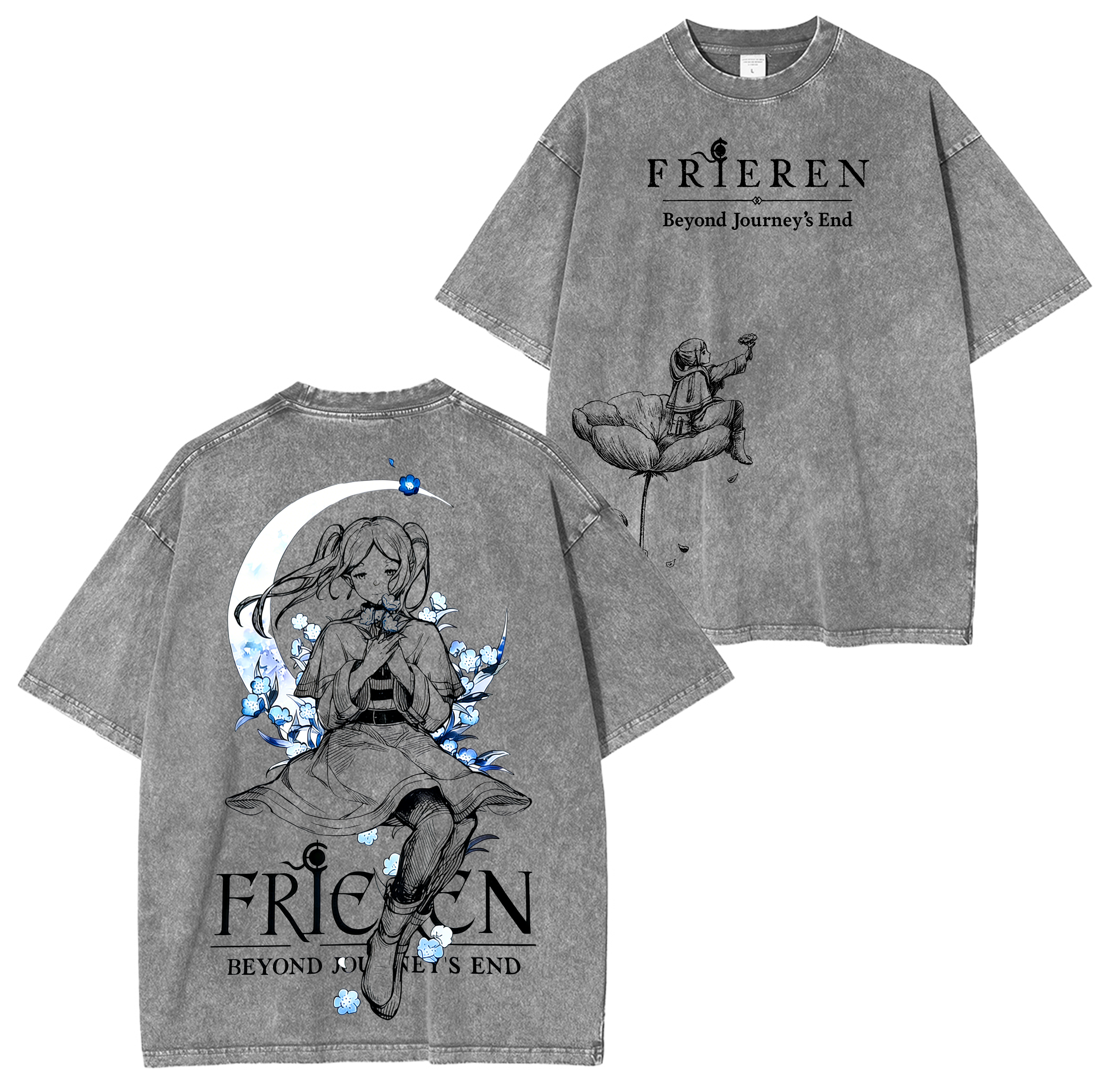 Frieren: Beyond Journey's End Anime  Washed T-shirt/Crewneck/Hoodie