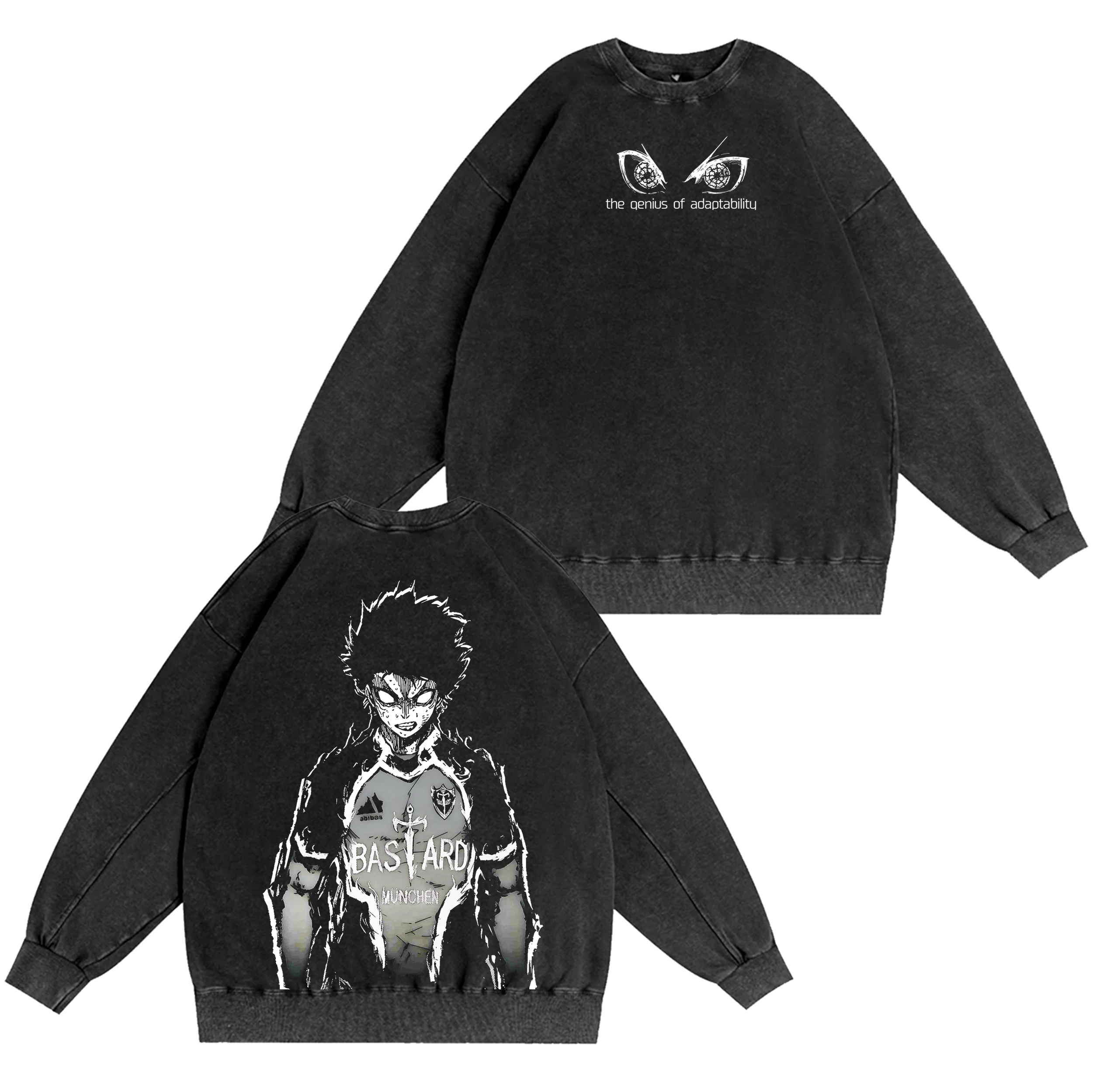 Blue Lock Anime Washed T-shirt/Crewneck/Hoodie