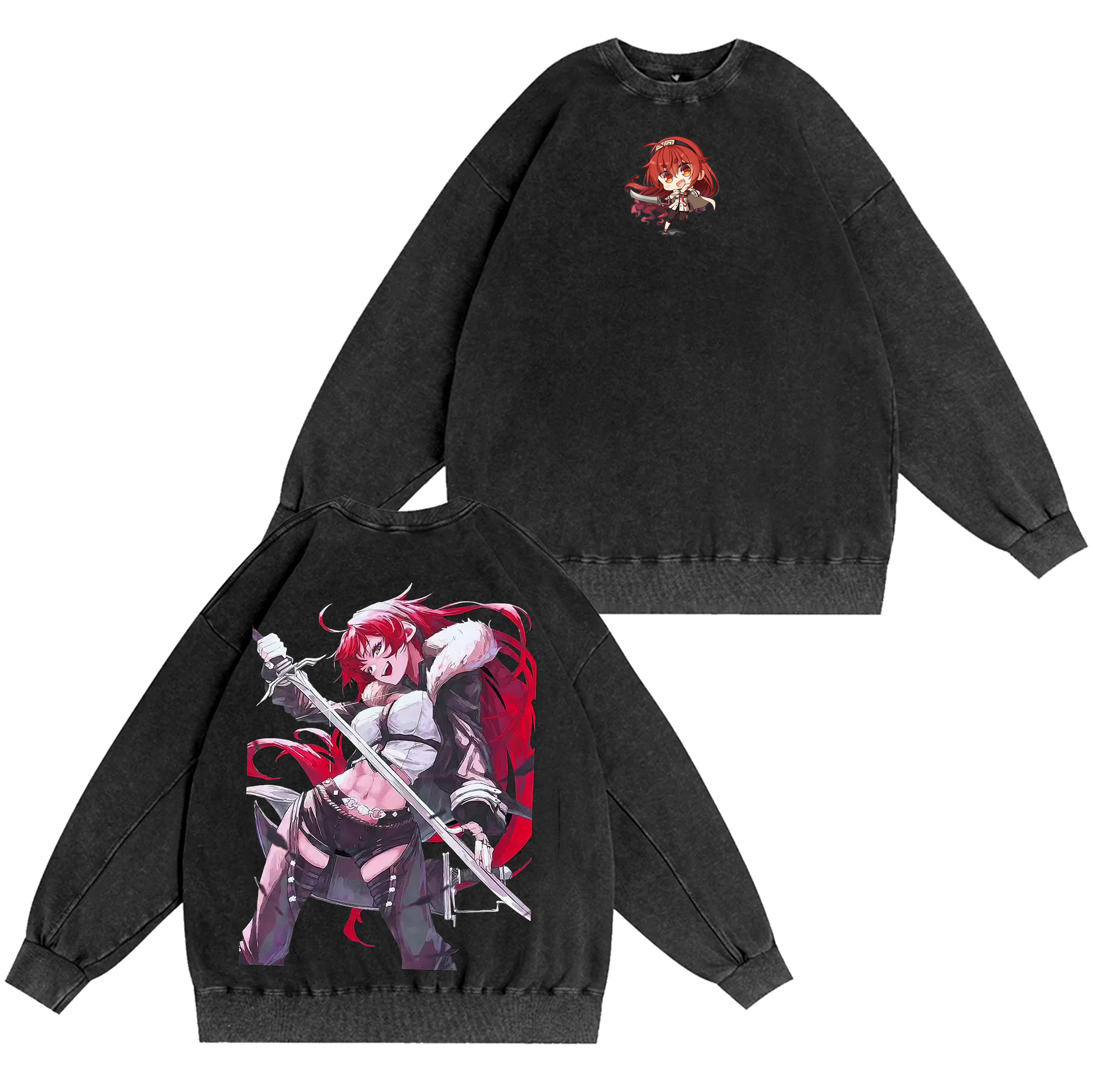 Eris Boreas Greyrat ,Mushoku Tensei Anime Washed T-shirt/Crewneck/Hoodie