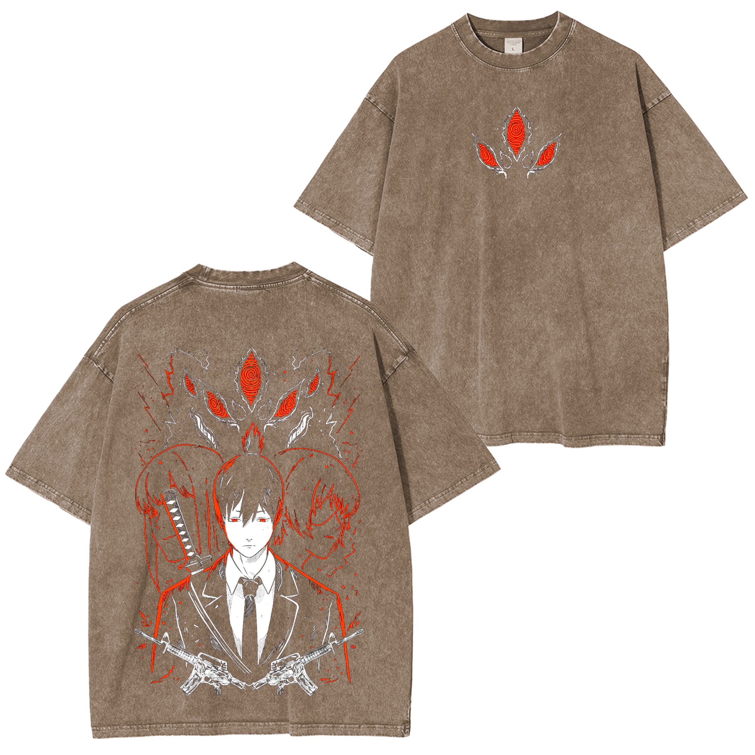 Aki Hayakawa-Chainsaw Man Anime Washed T-shirt/Crewneck/Hoodie