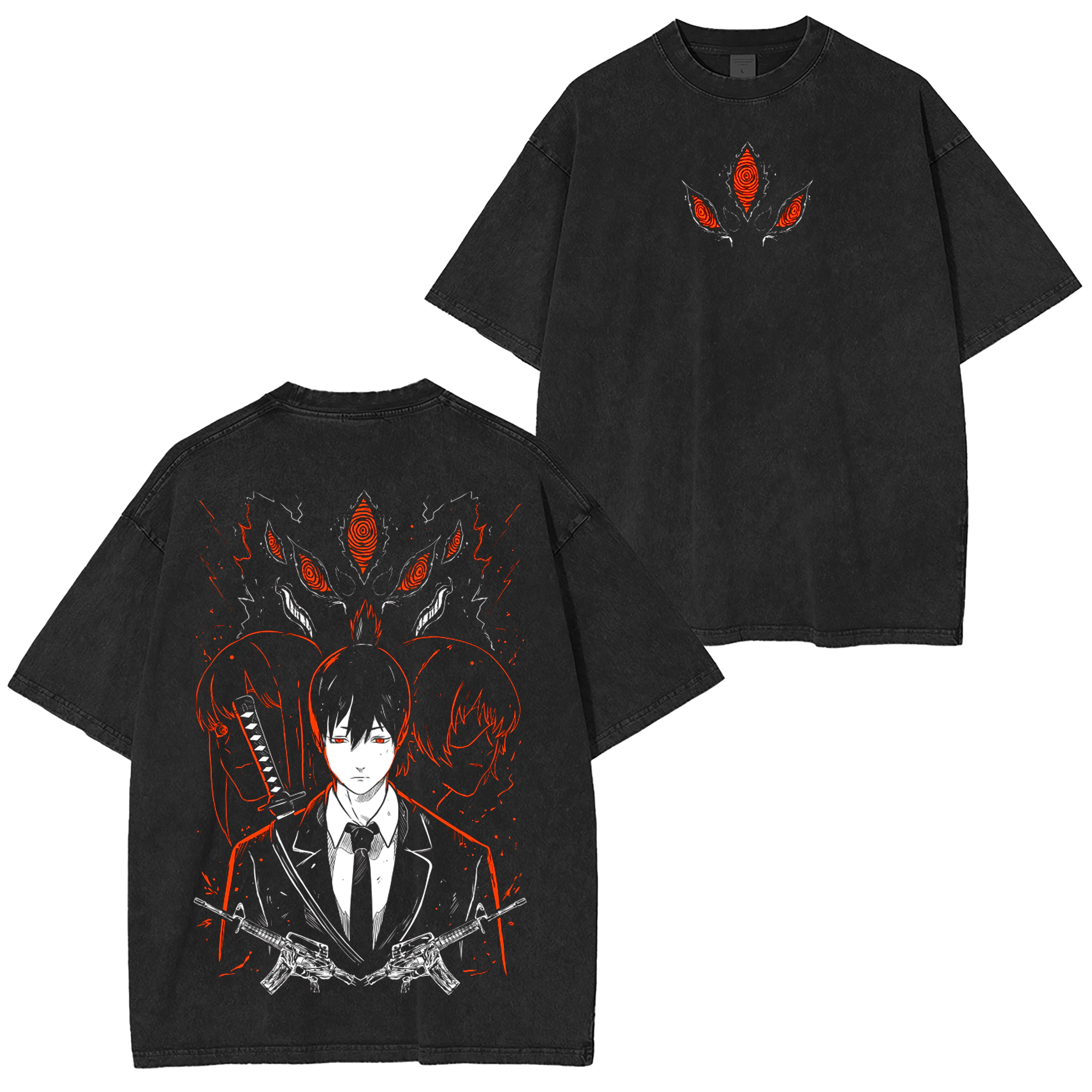 Aki Hayakawa-Chainsaw Man Anime Washed T-shirt/Crewneck/Hoodie