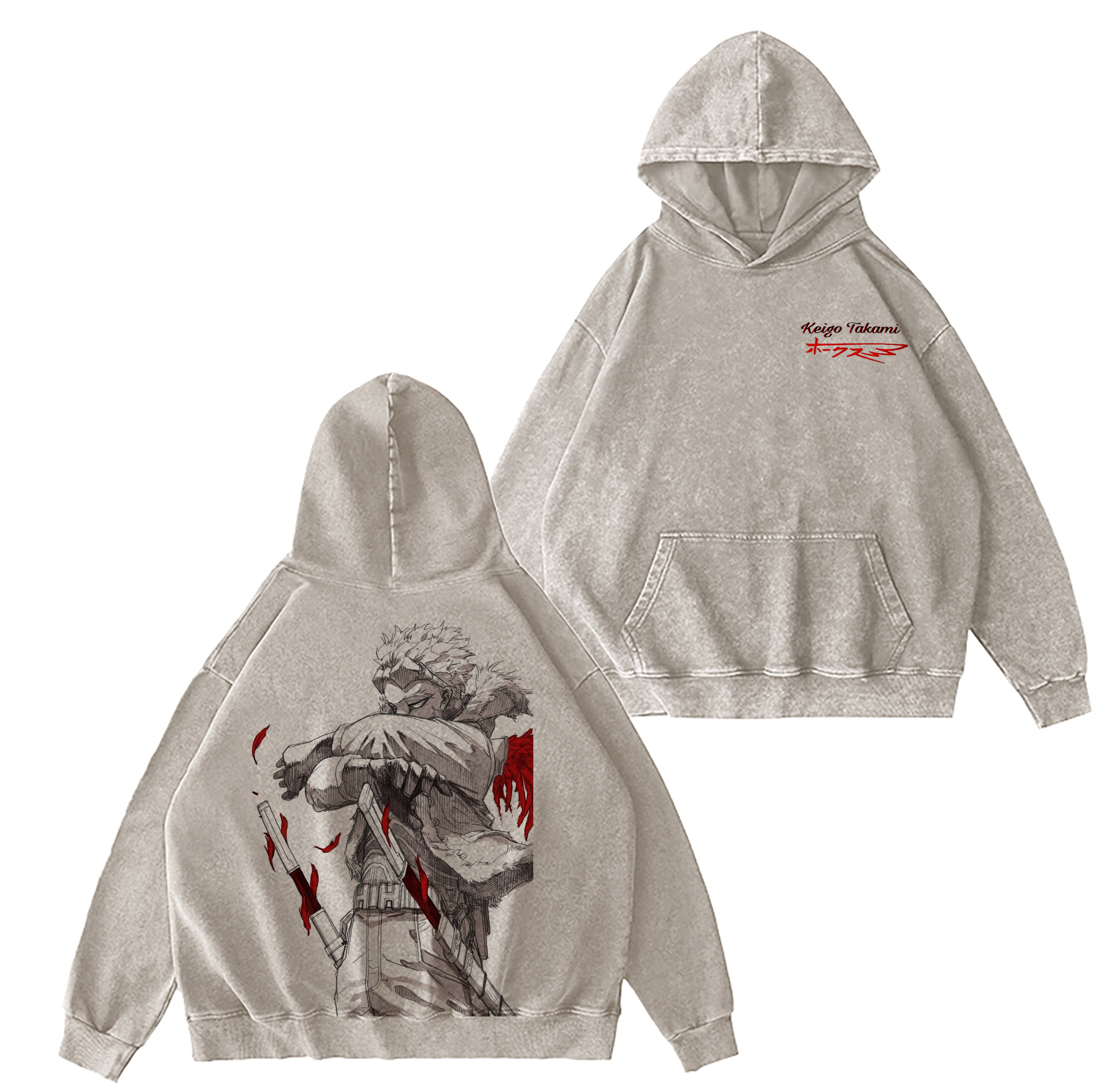 Keigo Takami,My Hero Academia Washed T-shirt/Crewneck/Hoodie
