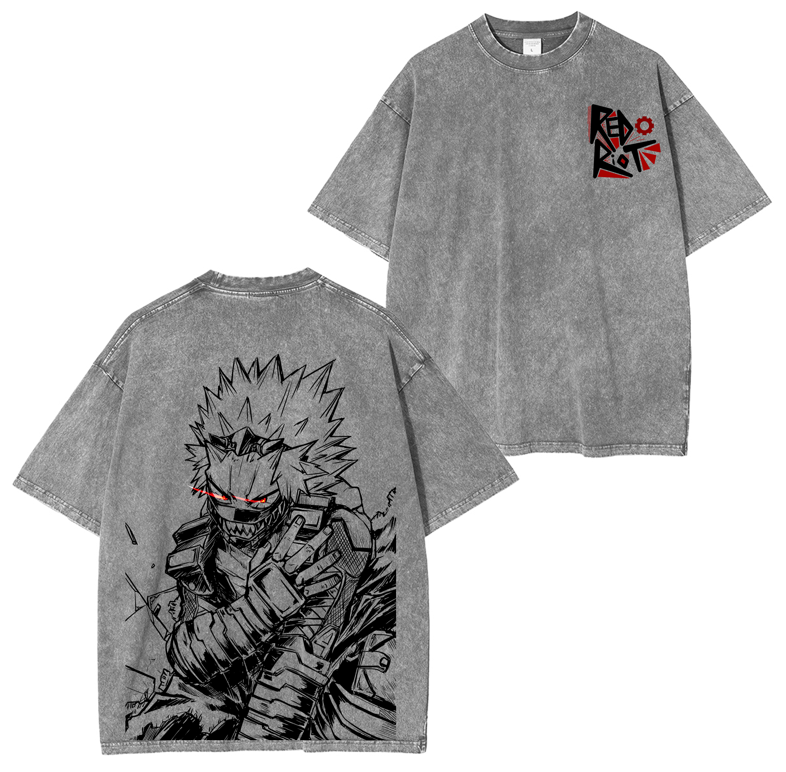 Eijiro Kirishima,My Hero Academia Washed T-shirt/Crewneck/Hoodie
