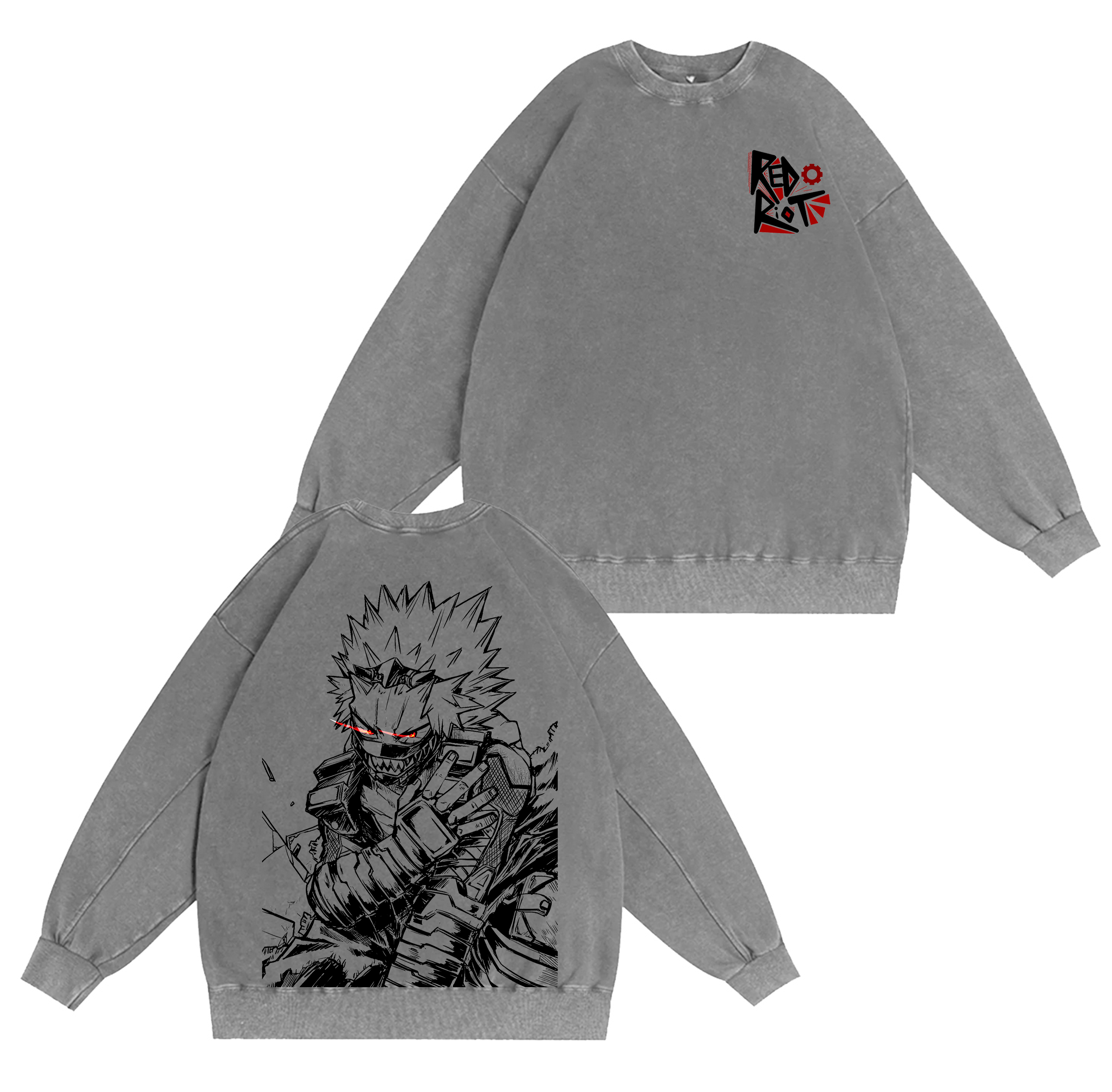 Eijiro Kirishima,My Hero Academia Washed T-shirt/Crewneck/Hoodie