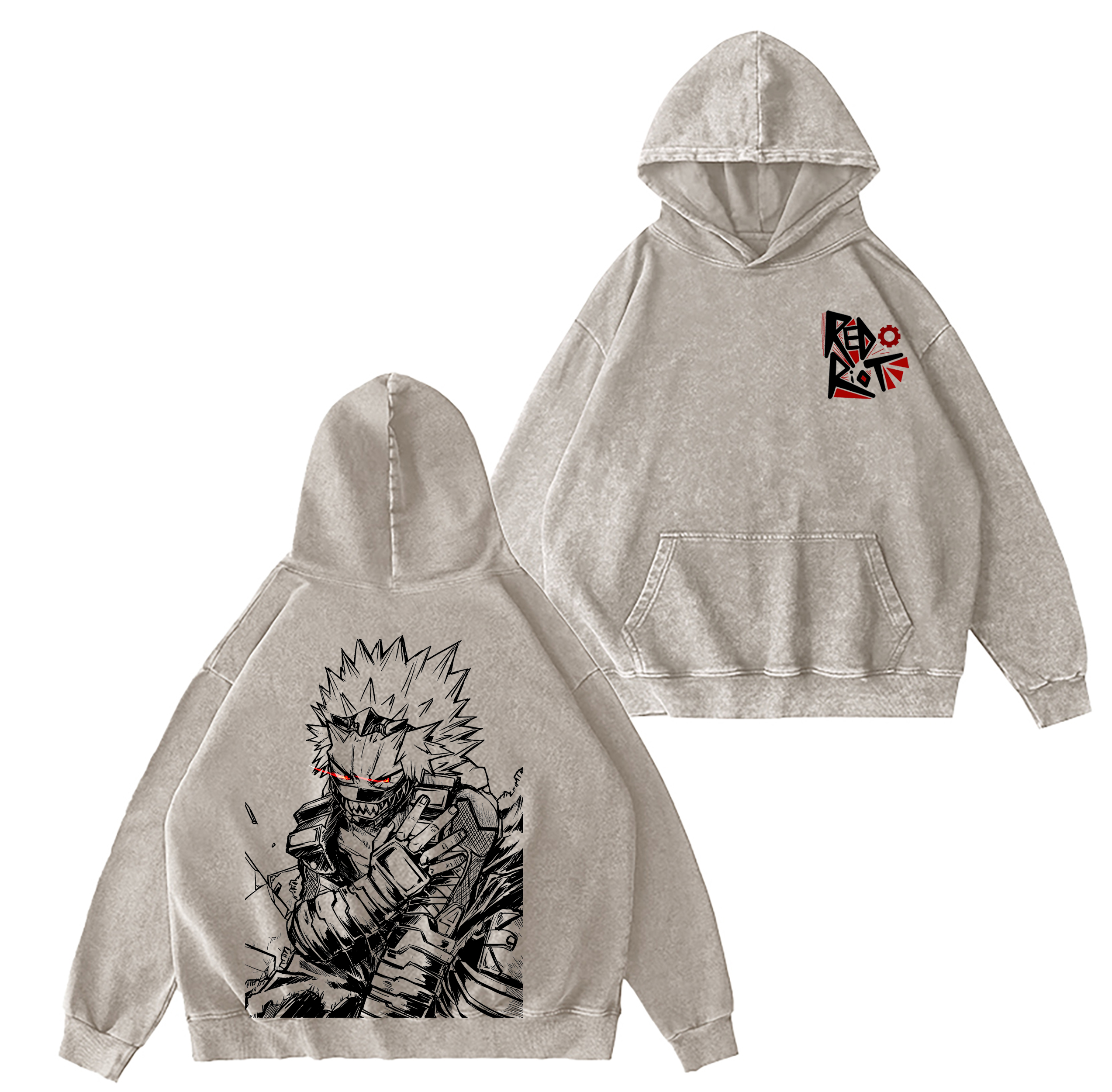 Eijiro Kirishima,My Hero Academia Washed T-shirt/Crewneck/Hoodie