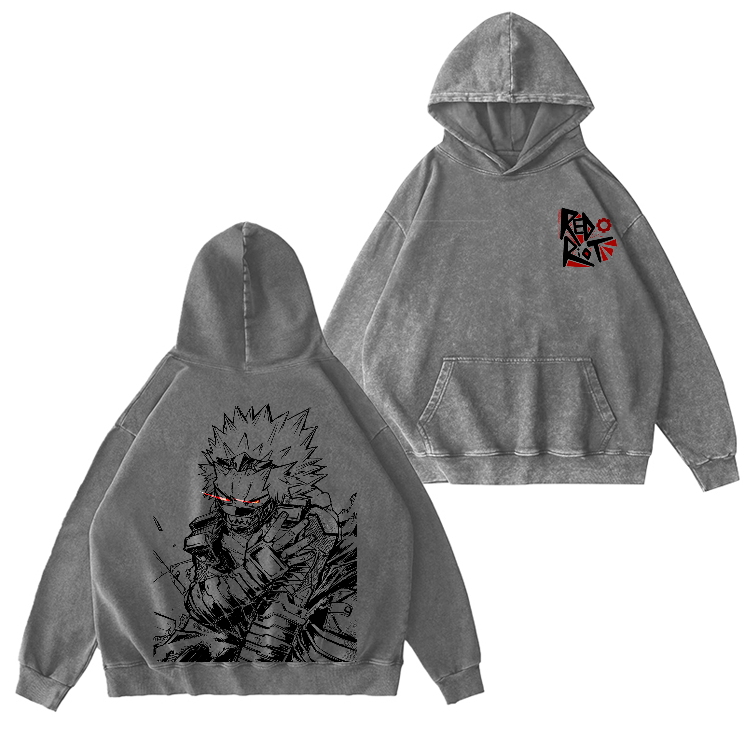 Eijiro Kirishima,My Hero Academia Washed T-shirt/Crewneck/Hoodie