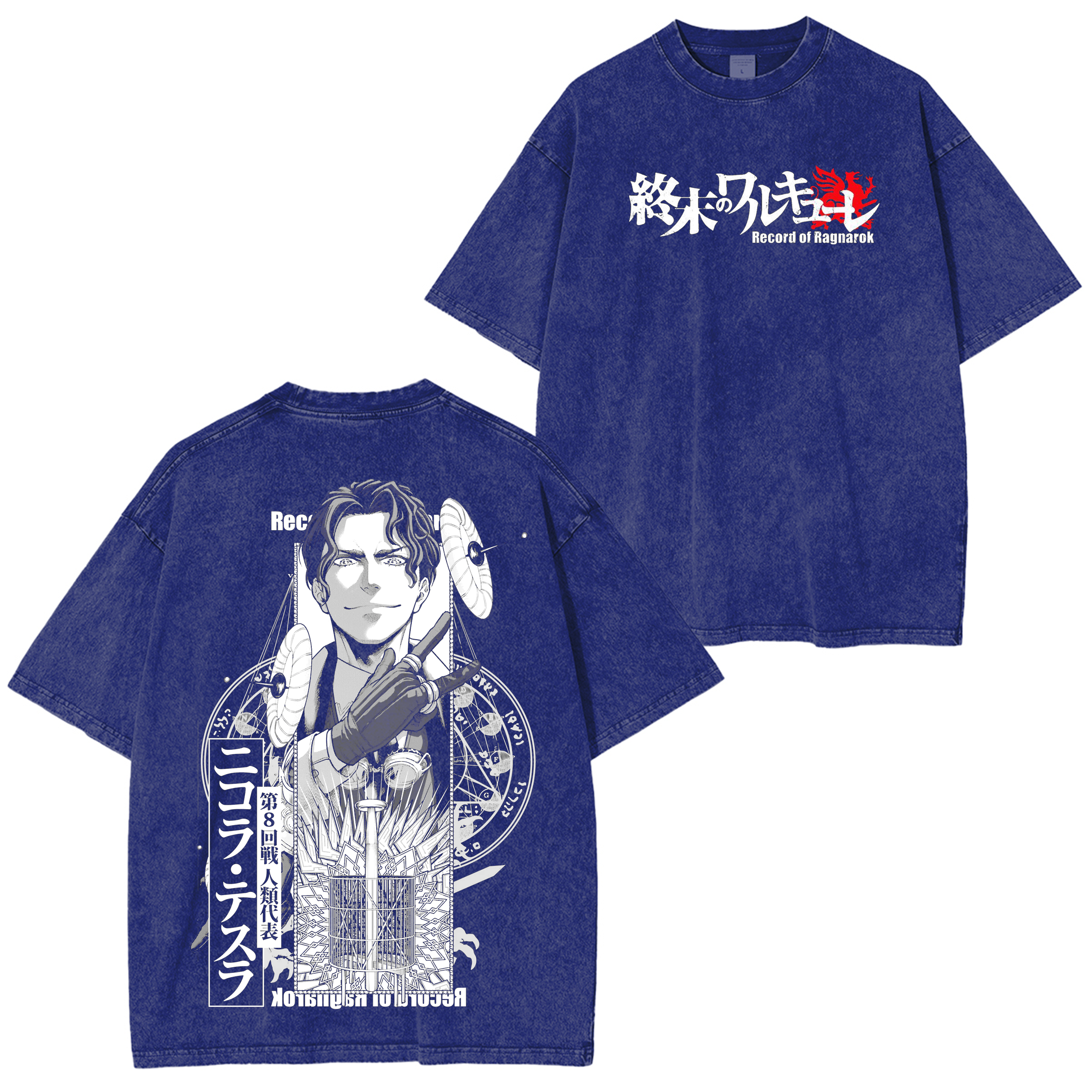 Record of Ragnarok Anime Washed T-shirt/Crewneck/Hoodie