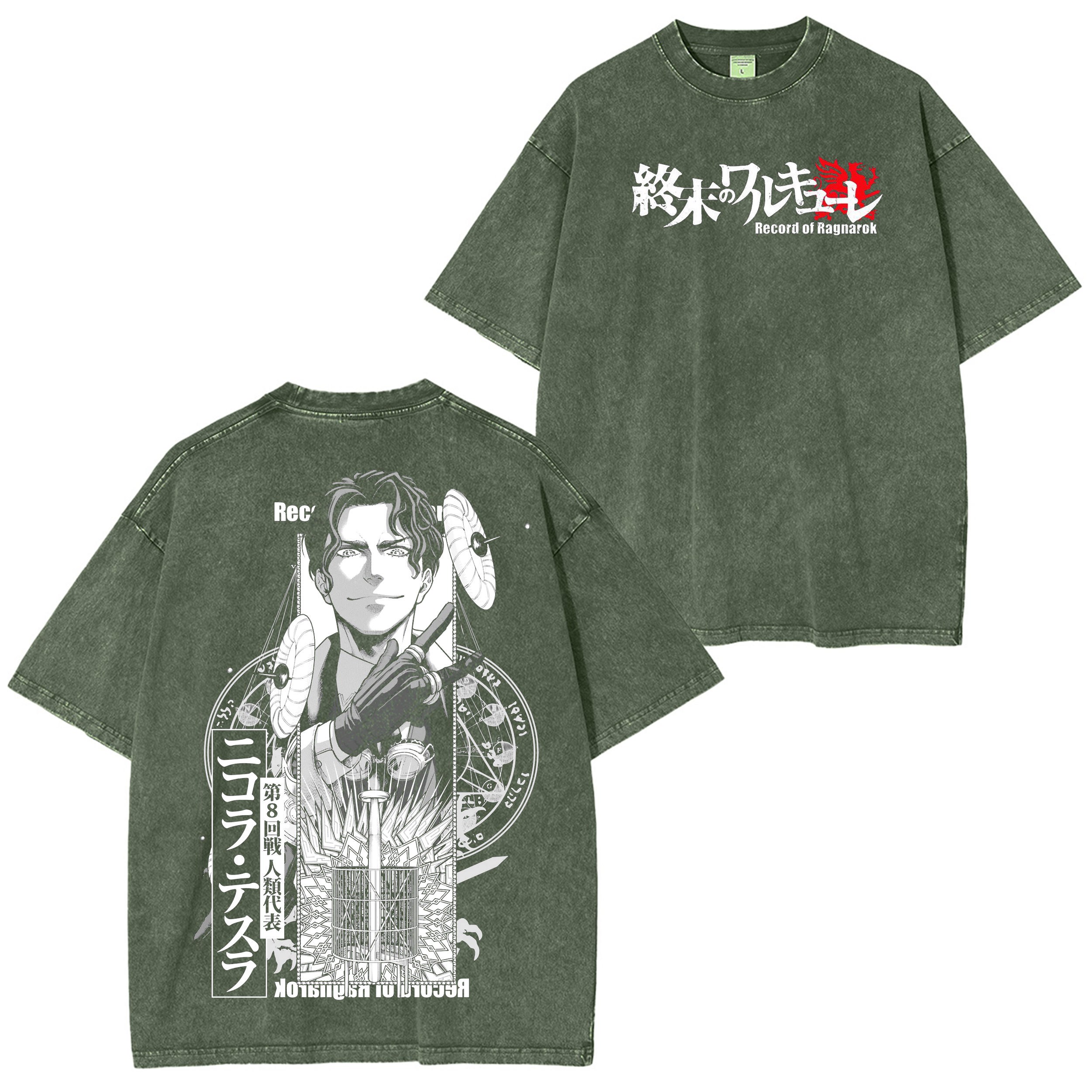 Record of Ragnarok Anime Washed T-shirt/Crewneck/Hoodie