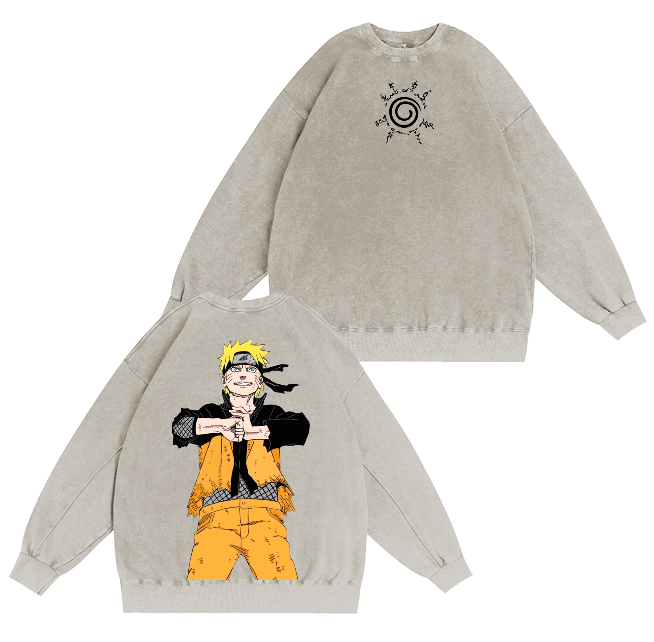 Naruto Anime Washed T-shirt/Crewneck/Hoodie