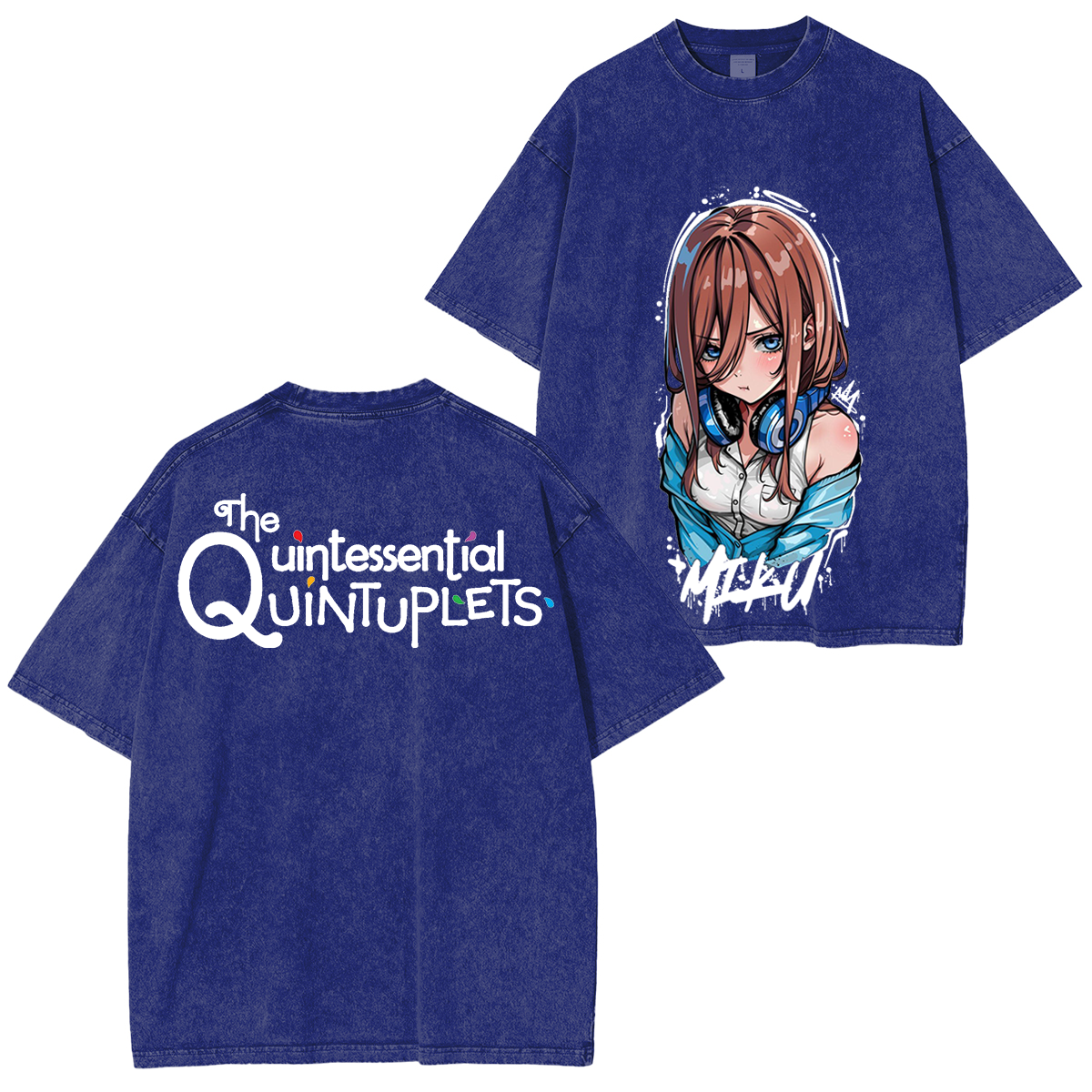 Nakano Miku Anime Washed T-shirt/Crewneck/Hoodie