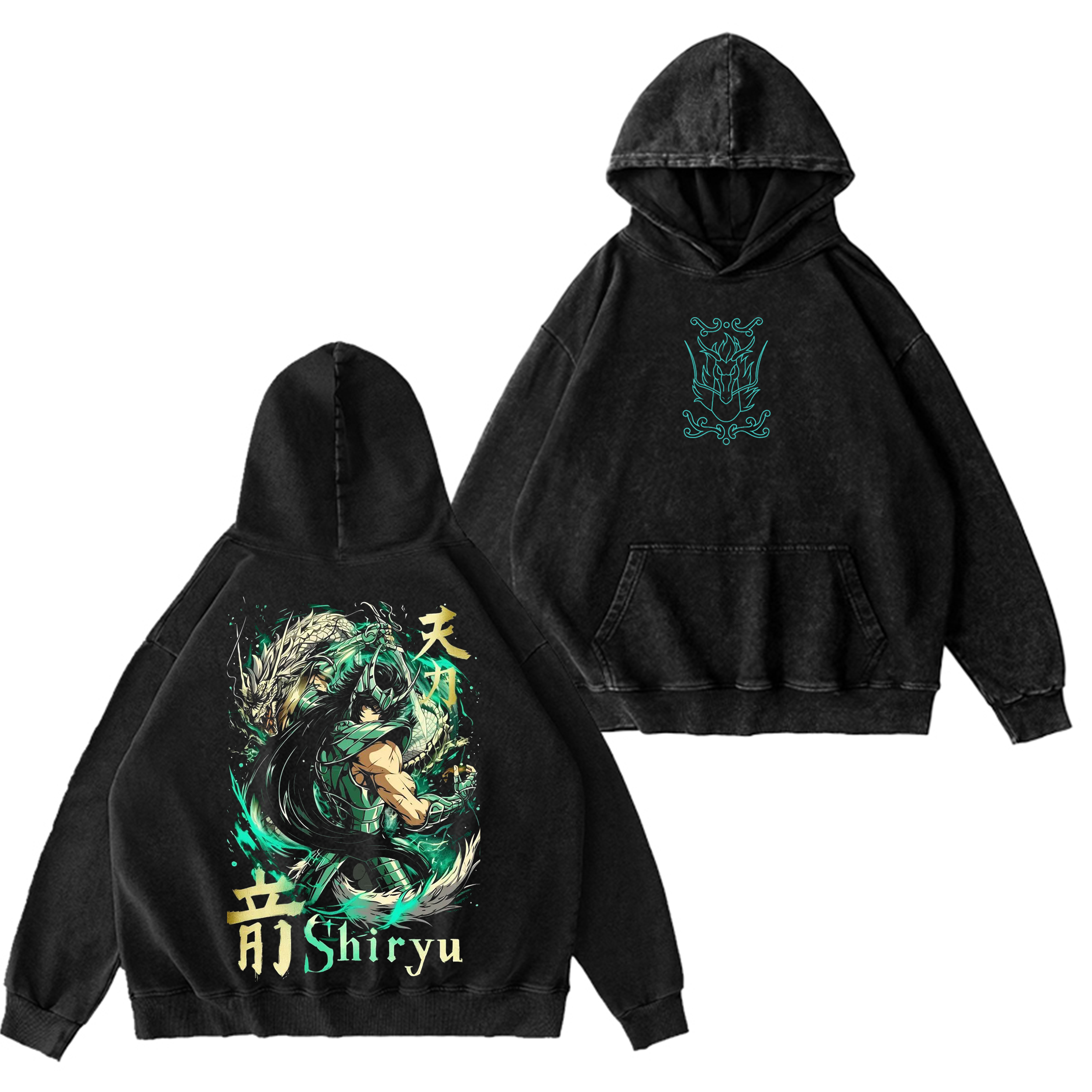 Dragon Shiry��,Saint Seiya Anime Washed T-shirt/Crewneck/Hoodie