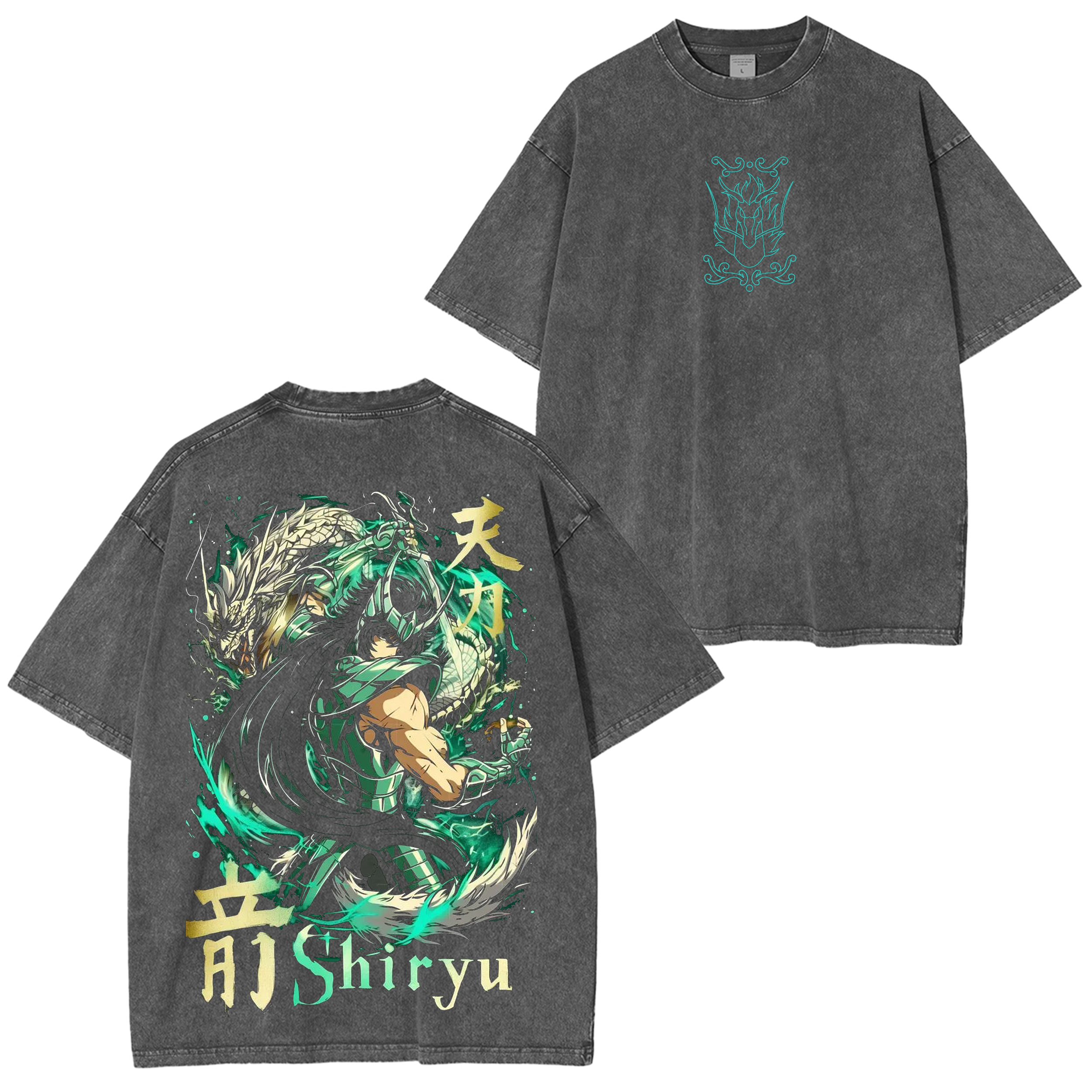 Dragon Shiry��,Saint Seiya Anime Washed T-shirt/Crewneck/Hoodie