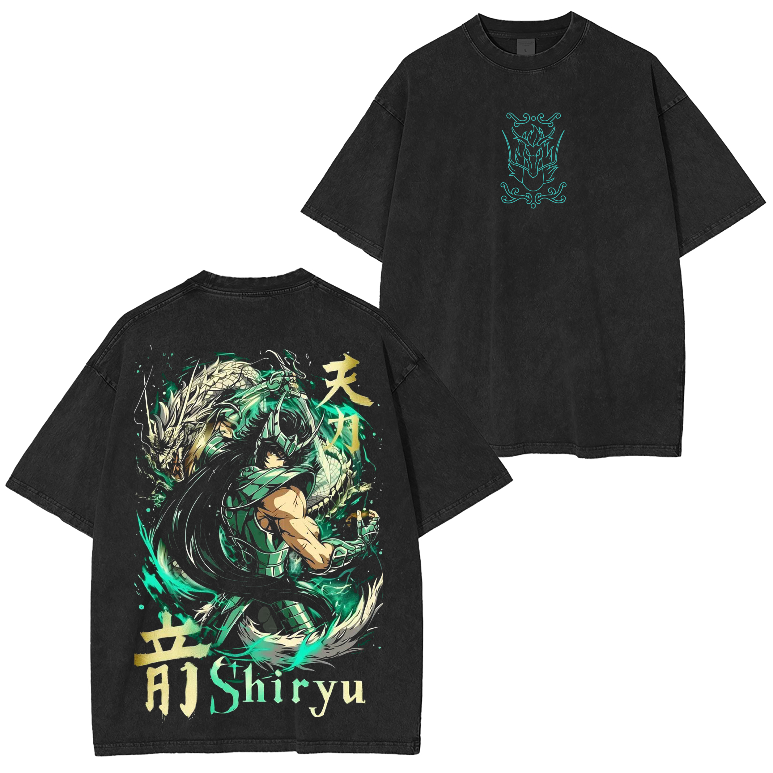Dragon Shiry��,Saint Seiya Anime Washed T-shirt/Crewneck/Hoodie