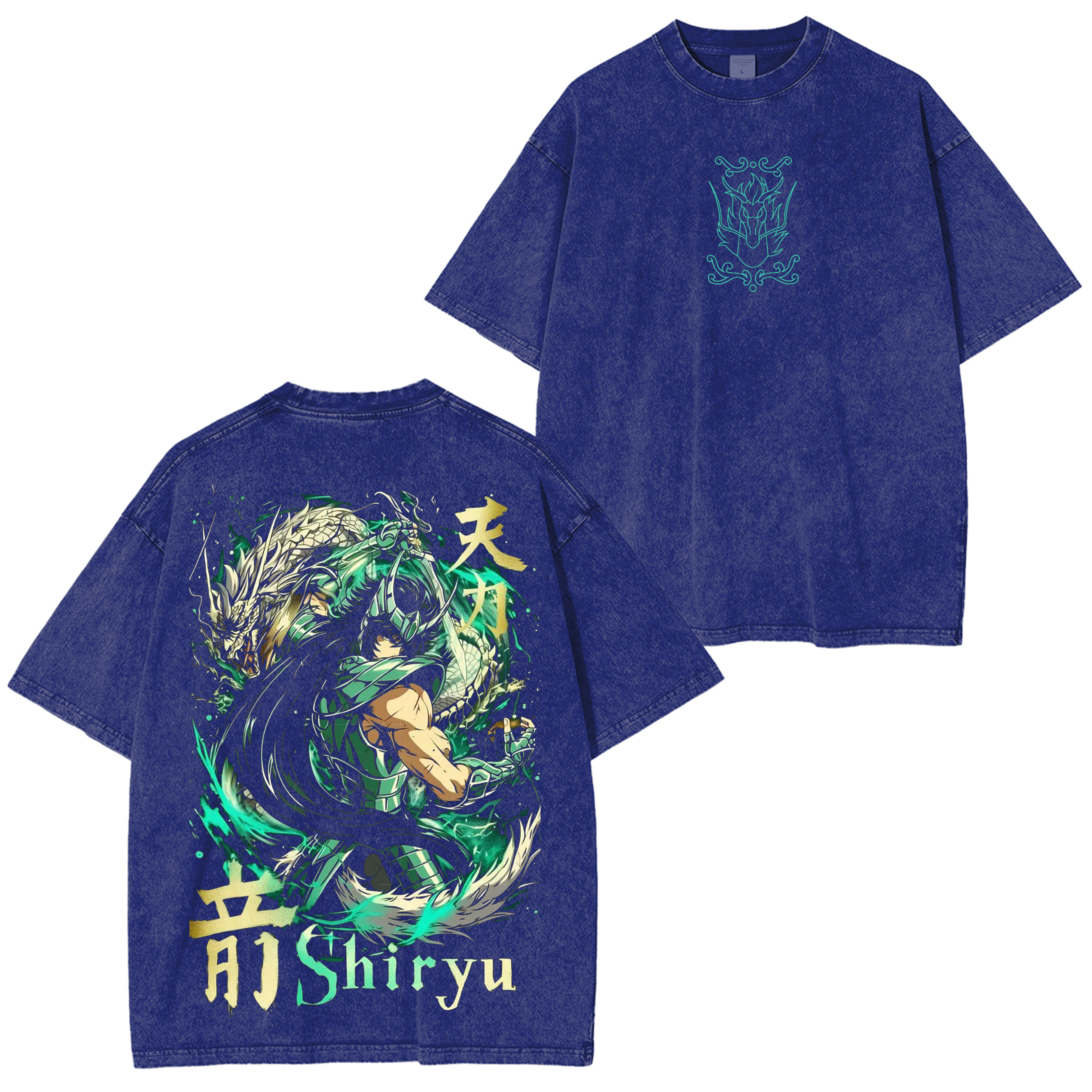 Dragon Shiry��,Saint Seiya Anime Washed T-shirt/Crewneck/Hoodie