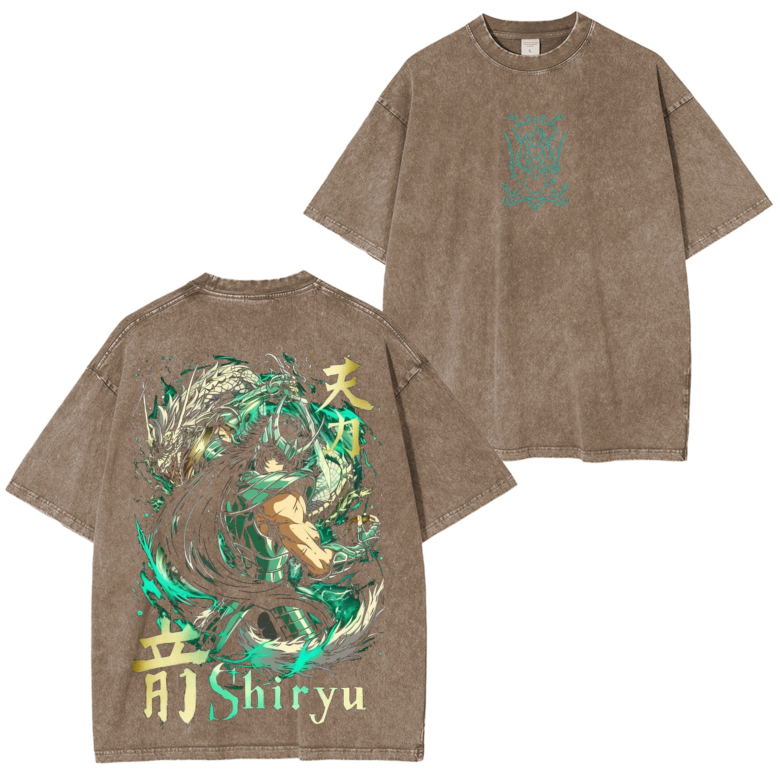 Dragon Shiry��,Saint Seiya Anime Washed T-shirt/Crewneck/Hoodie