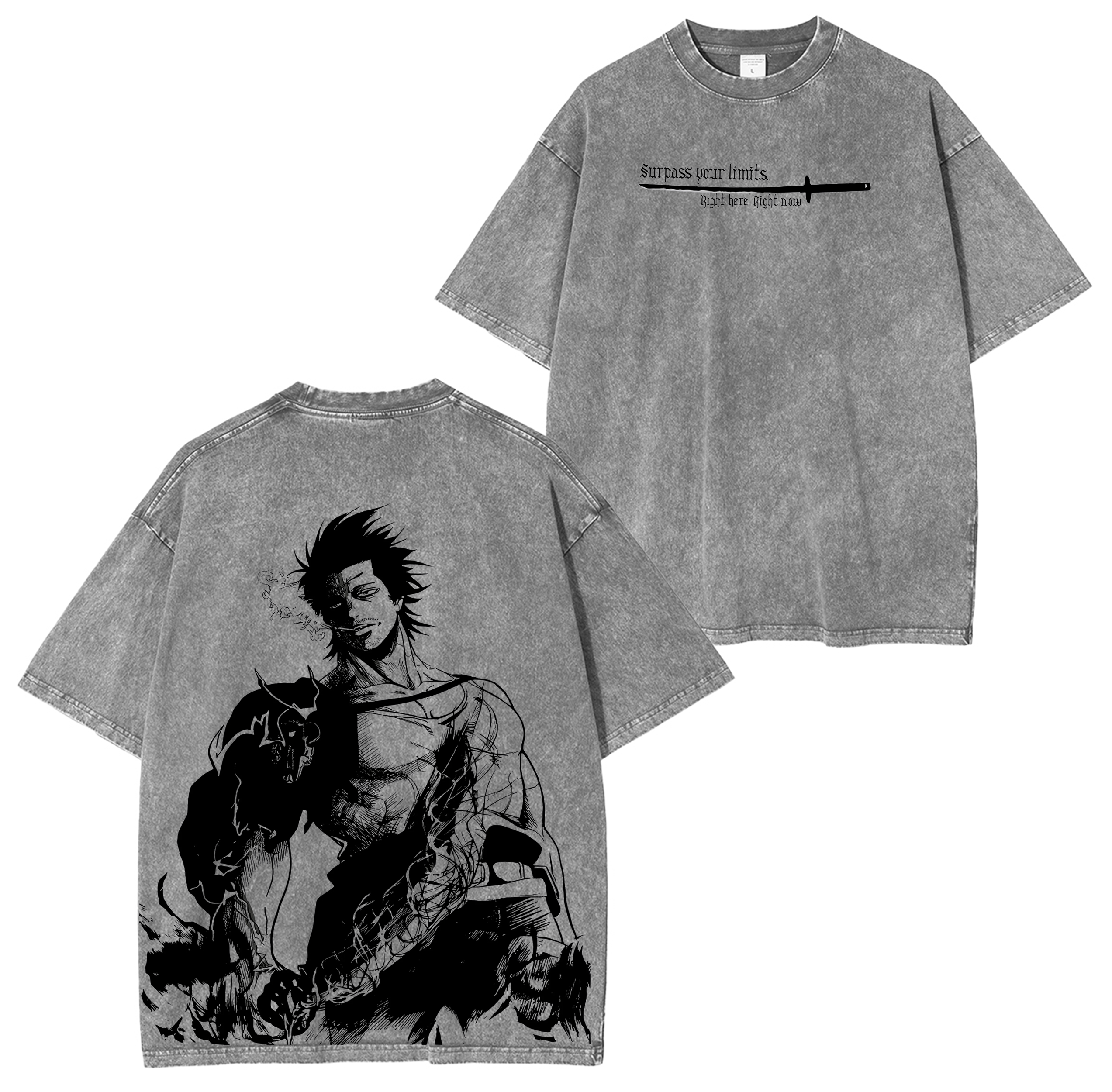 Yami Sukehiro,Black Clover Washed T-shirt/Crewneck/Hoodie