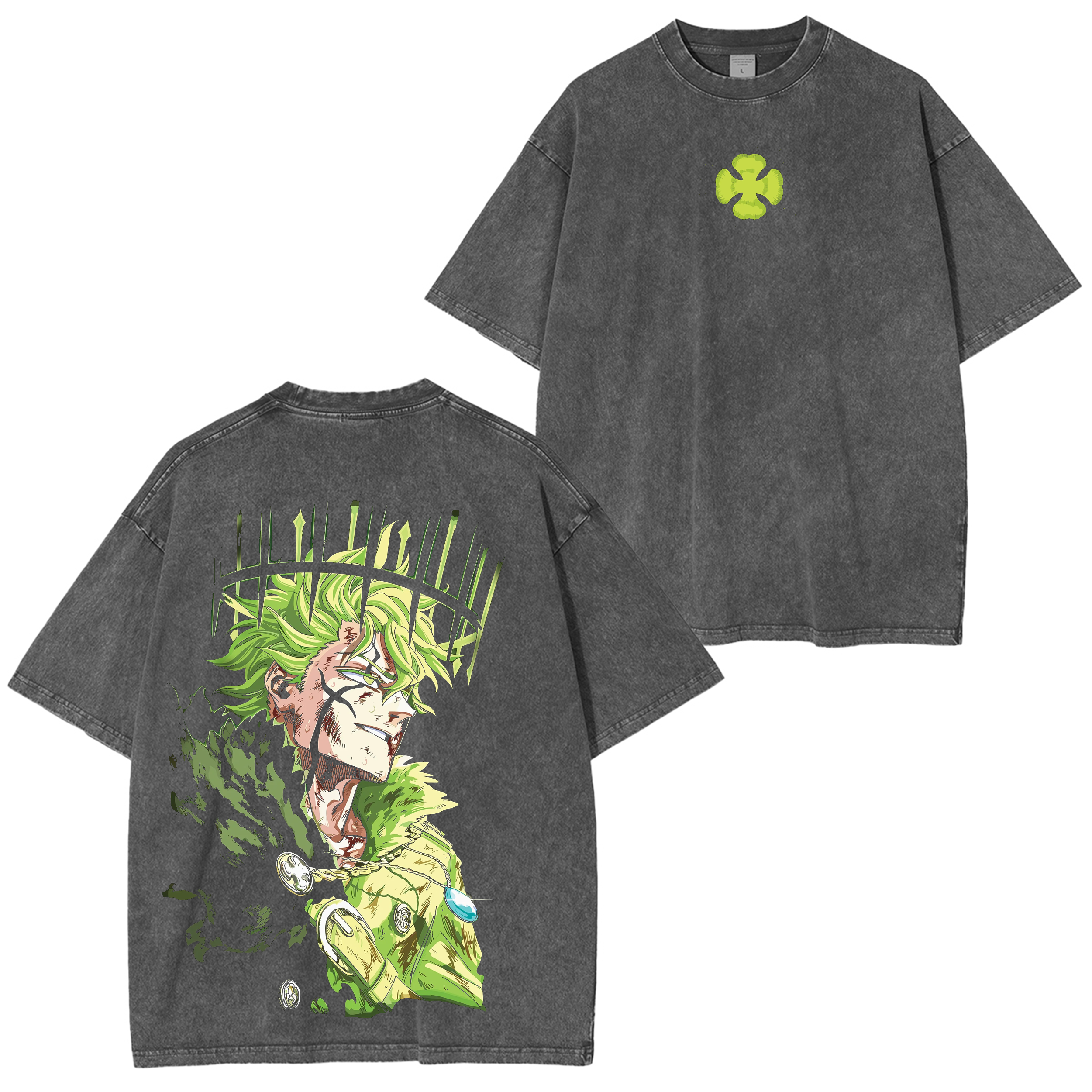 Yuno: Spirit of the Wind,Black Clover Washed T-shirt/Crewneck/Hoodie