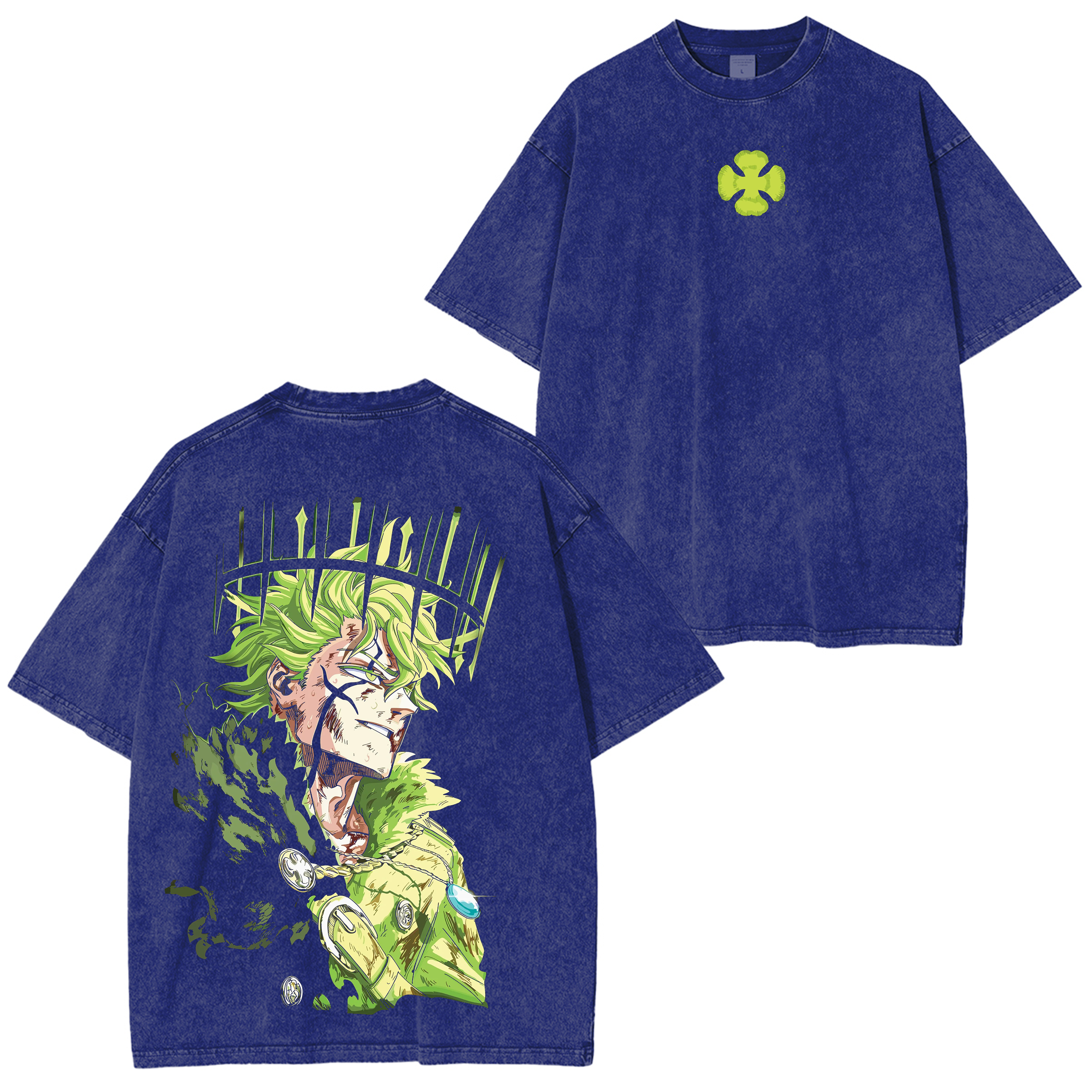 Yuno: Spirit of the Wind,Black Clover Washed T-shirt/Crewneck/Hoodie