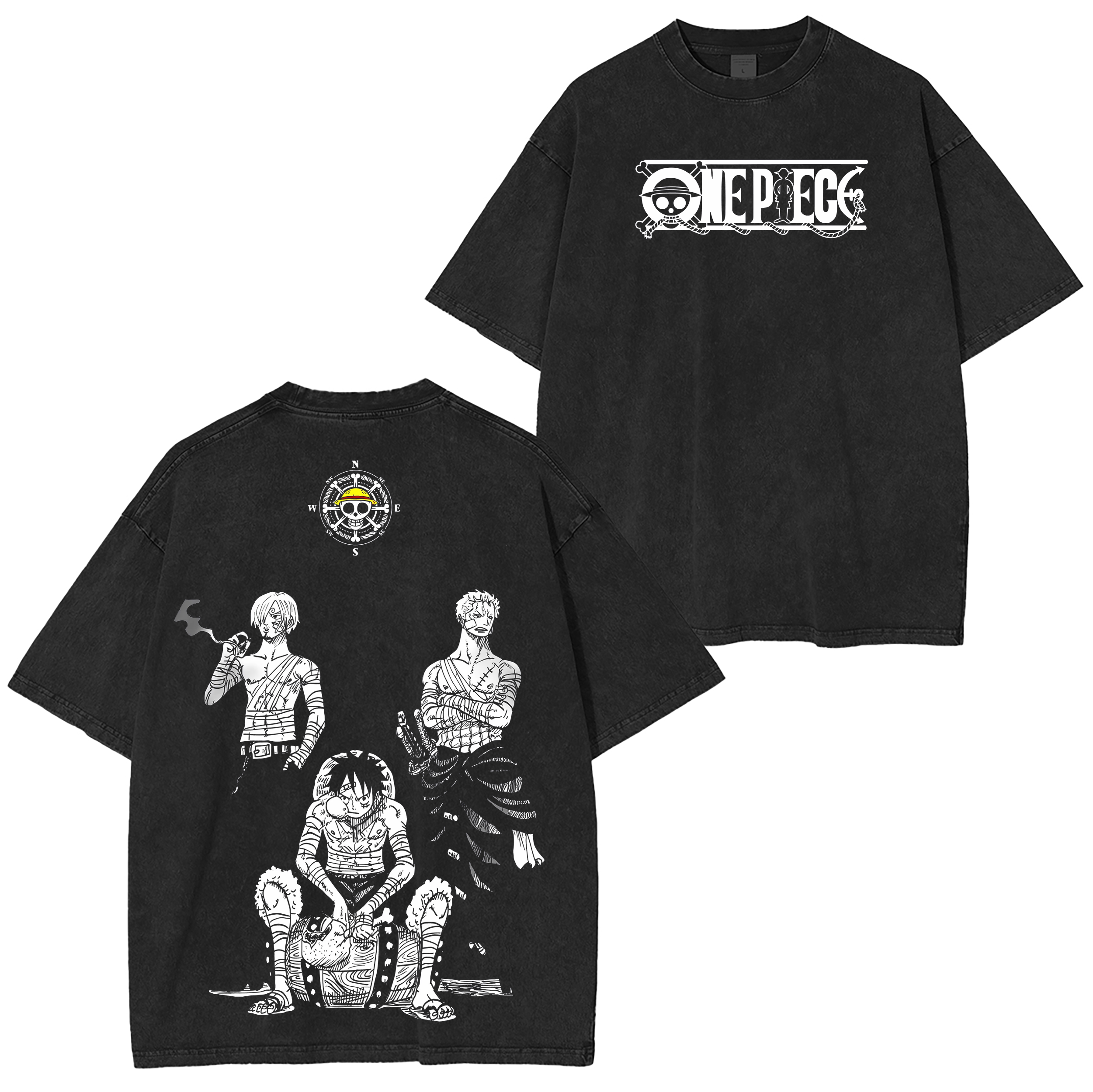 One Piece -Monster Trio Washed T-shirt/Crewneck/Hoodie