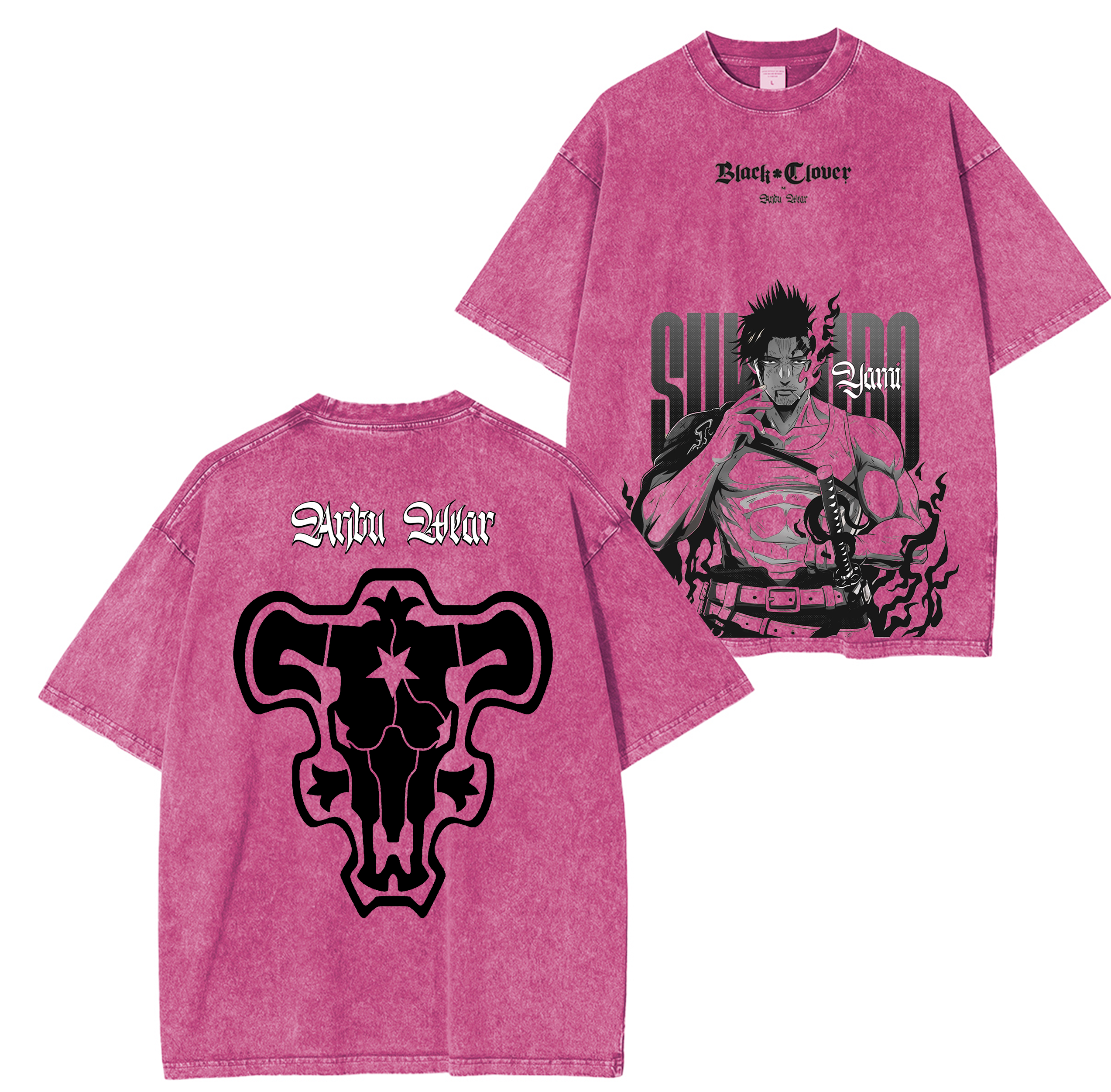 Yami Sukehiro,Black Clover Anime Washed T-shirt/Crewneck/Hoodie