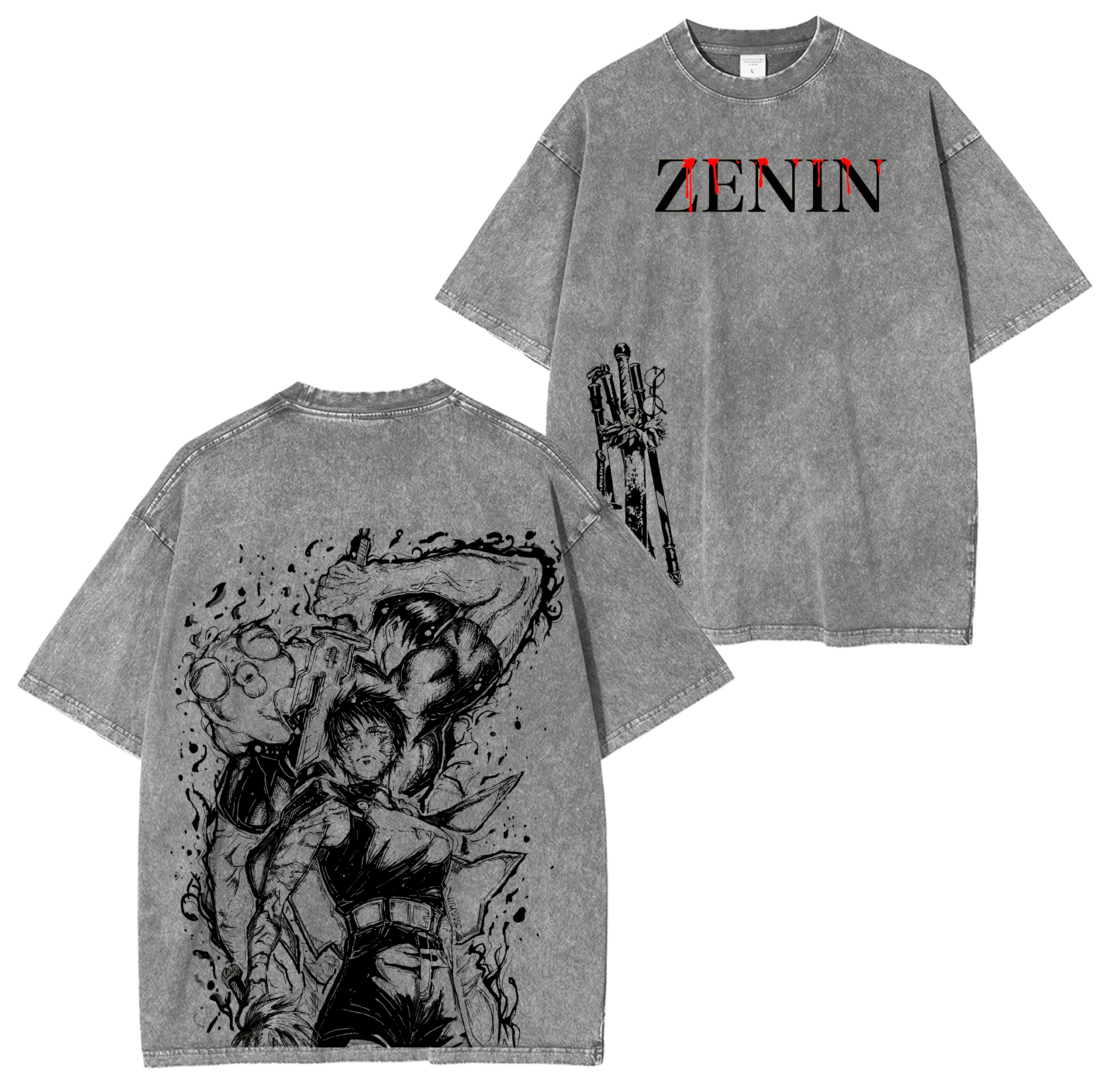 MAKI ZENIN,Jujutsu Kaisen  Anime Washed T-shirt/Crewneck/Hoodie